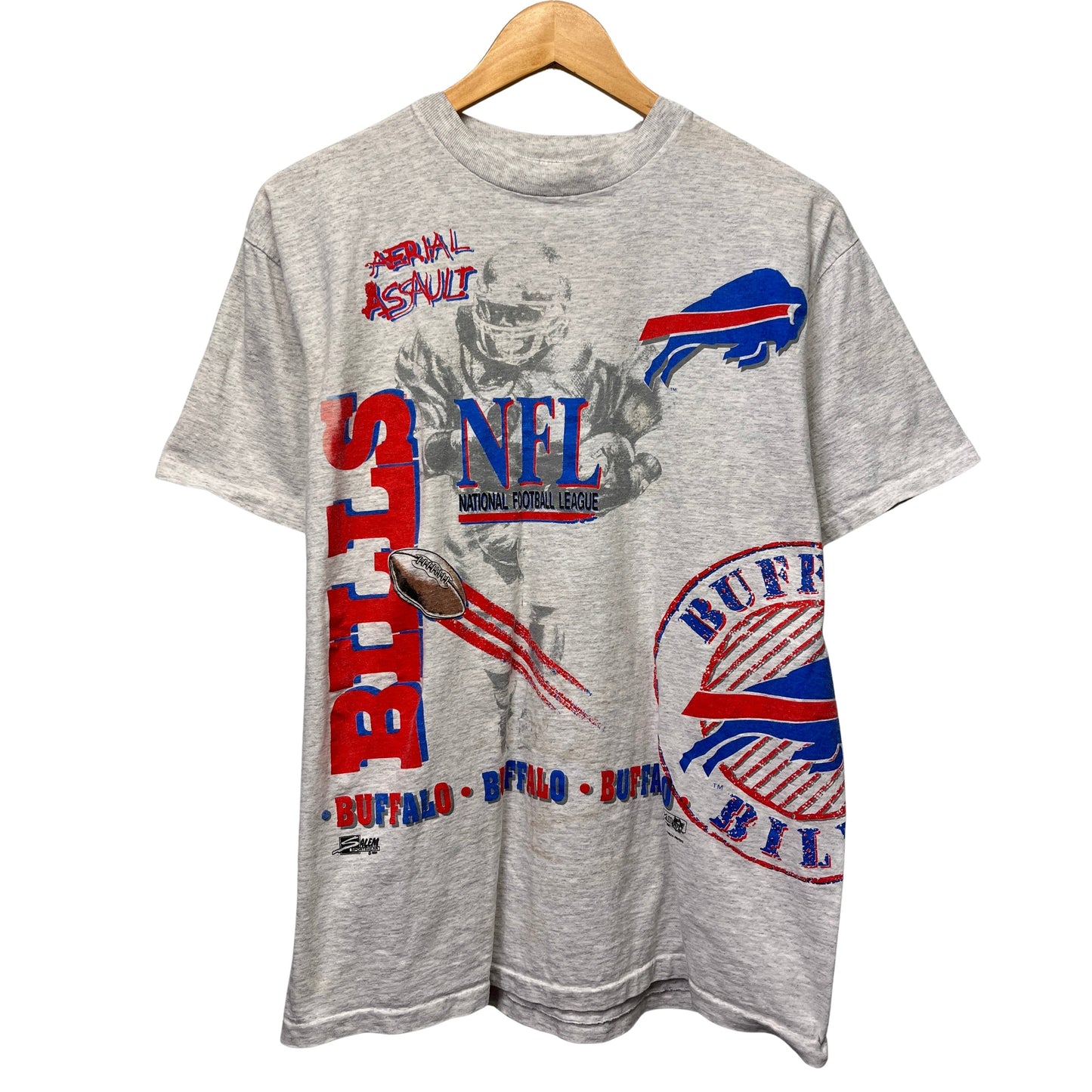 Vintage Buffalo Bills Wrap Around Shirt Large