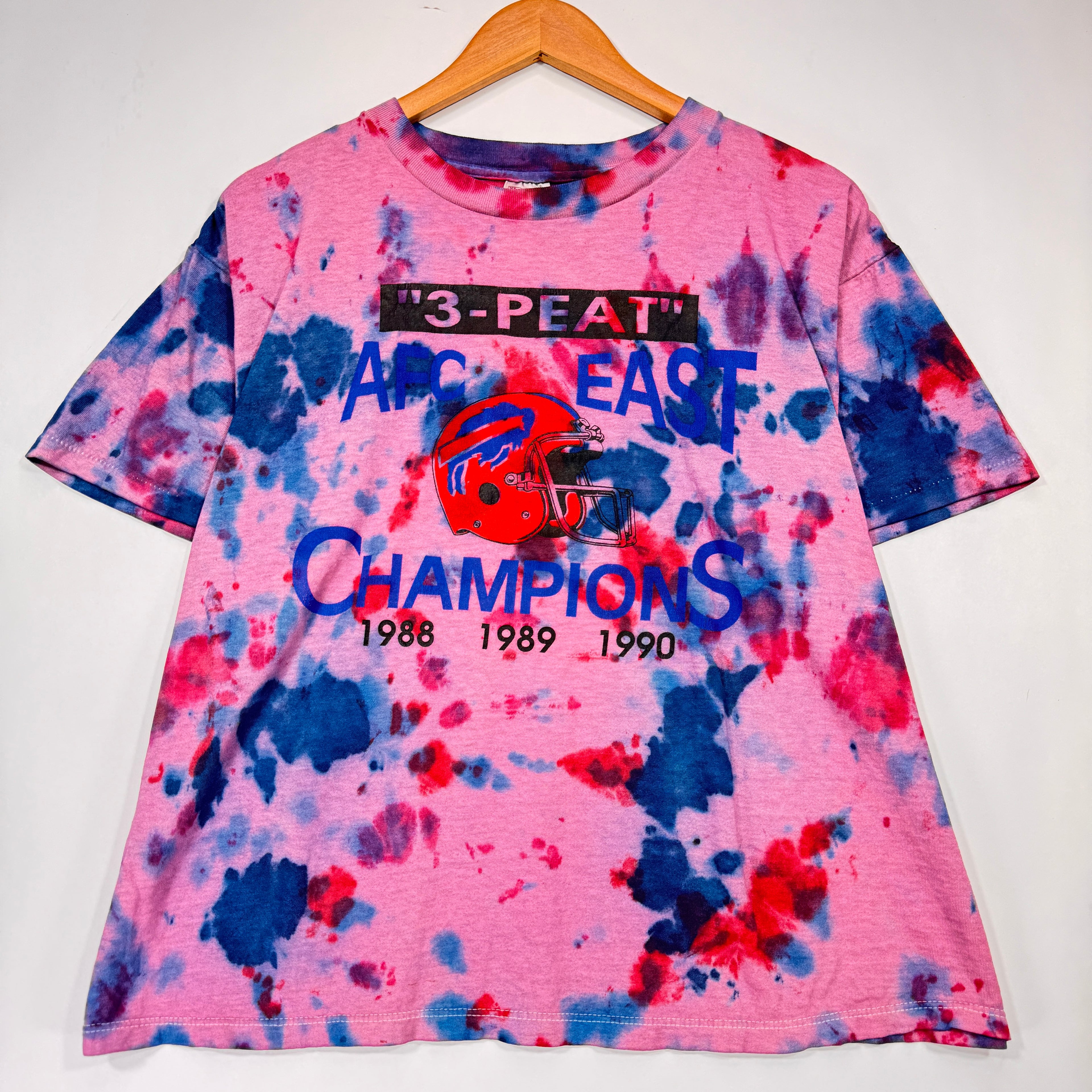 Vintage Buffalo Bills Overdyed 3-Peat AFC East Champions Shirt Medium
