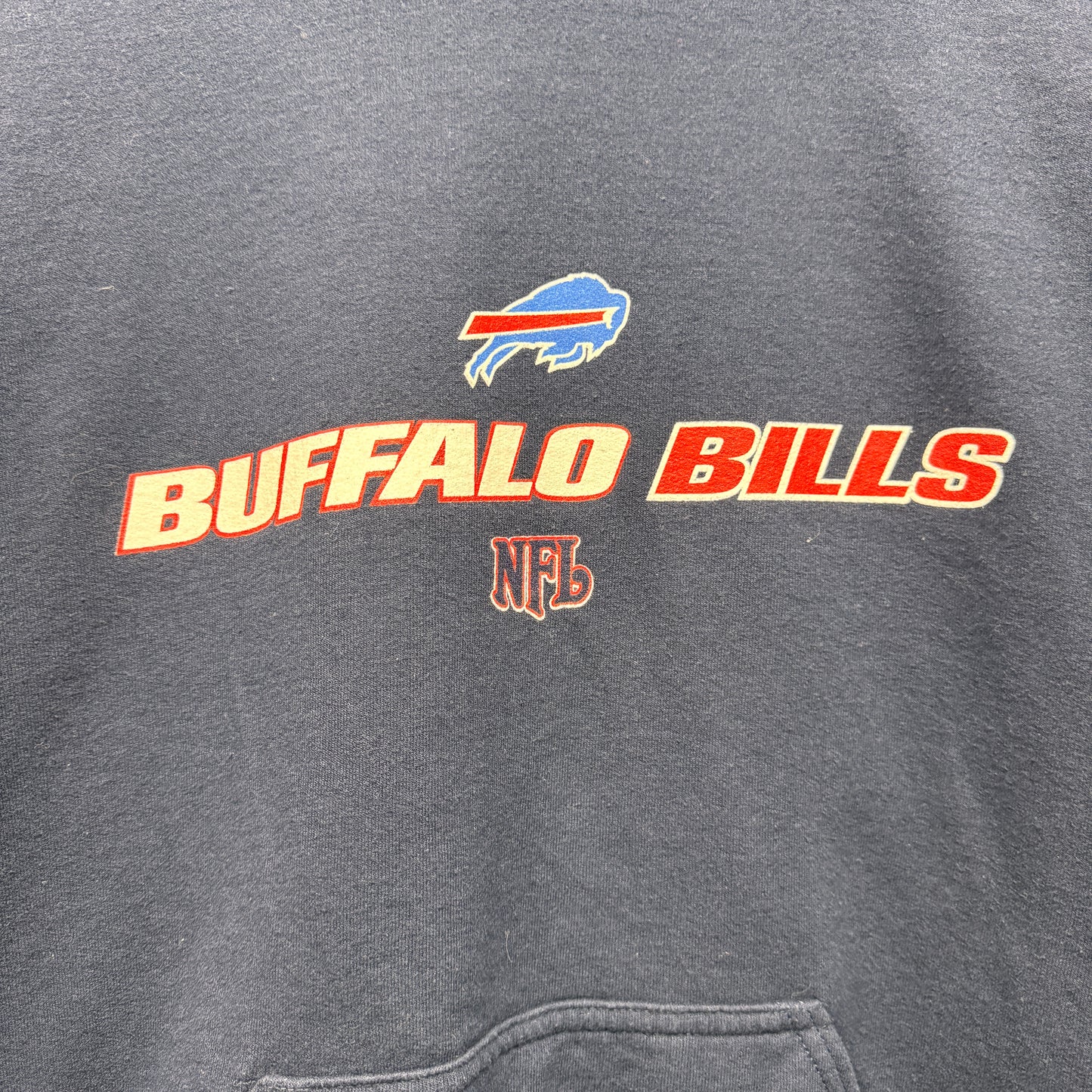 Vintage Buffalo Bills Y2K Hoodie Sweatshirt Medium