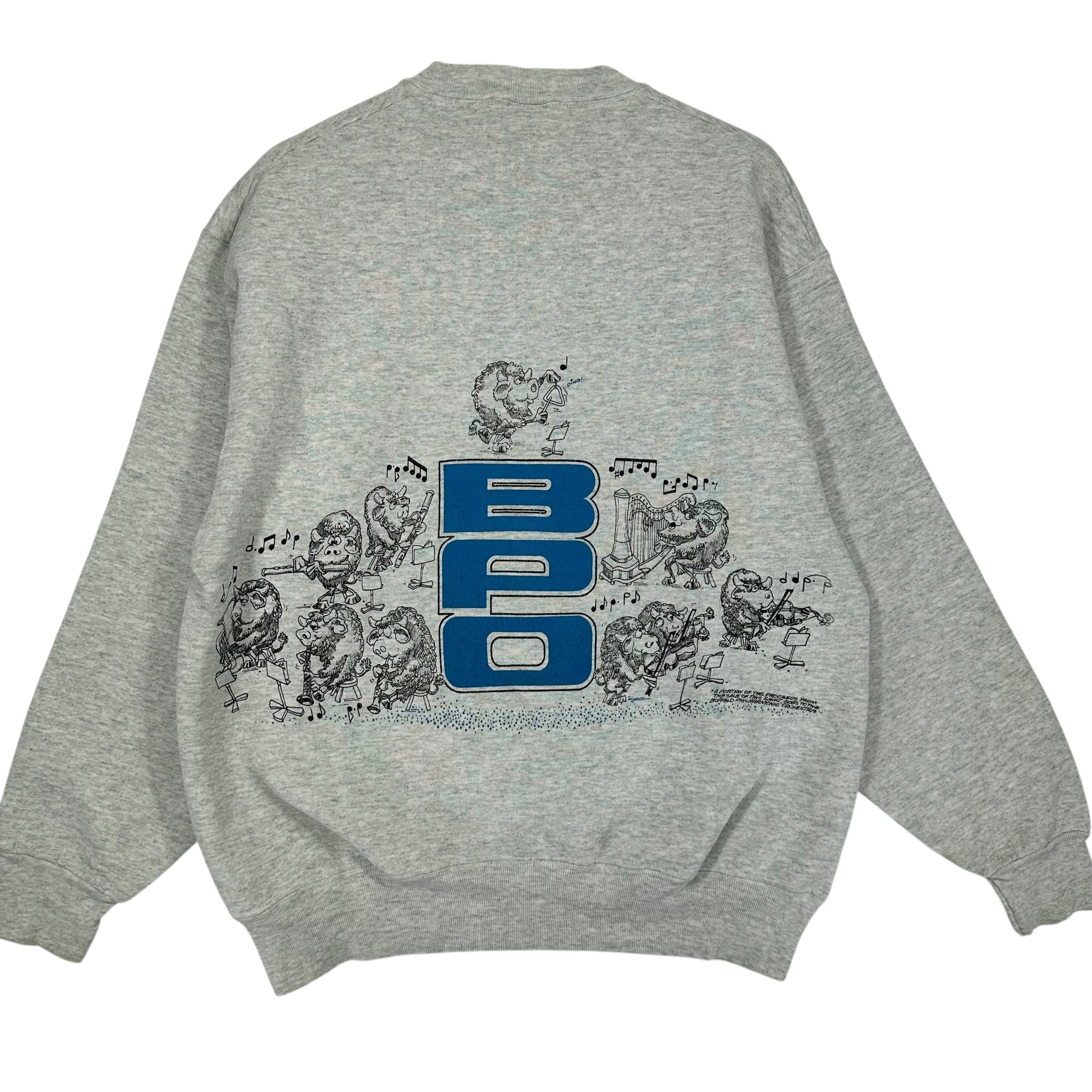Vintage Buffalo Bills Philharmonic Orchestra Crewneck Sweatshirt Large