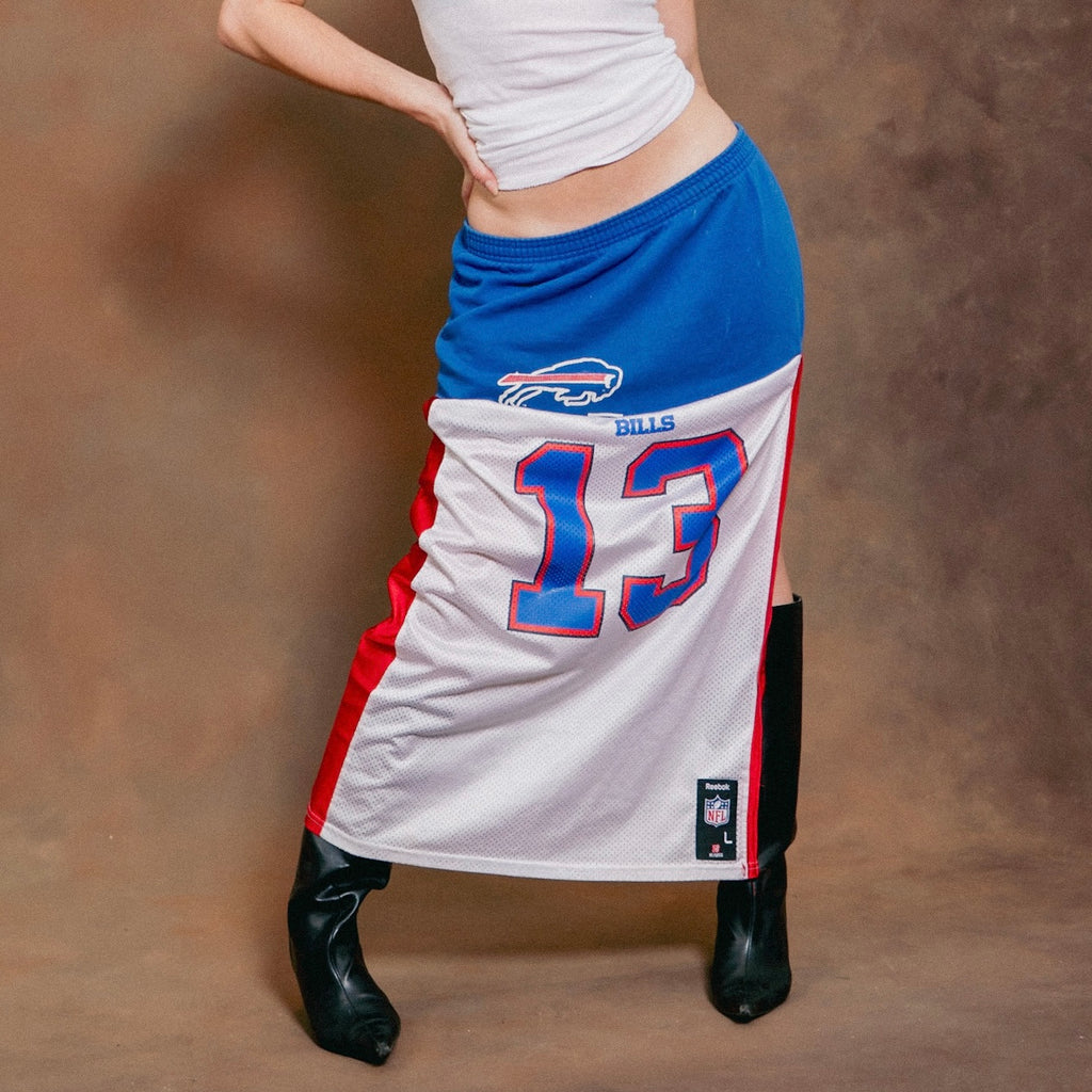 Vintage Buffalo Bills Upcycled Custom Jersey Dress