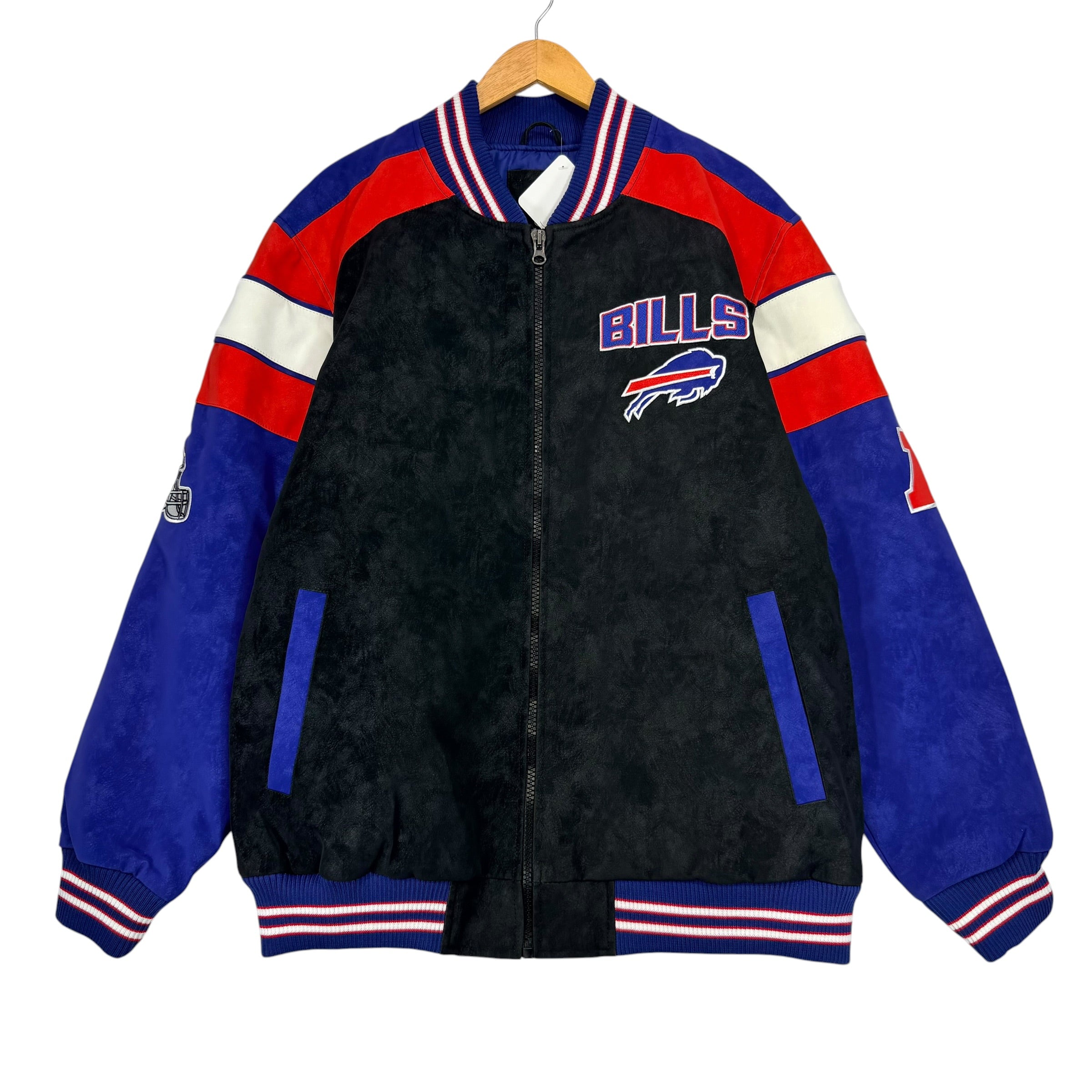 Vintage Buffalo Bills Vegan Leather Jacket XXL