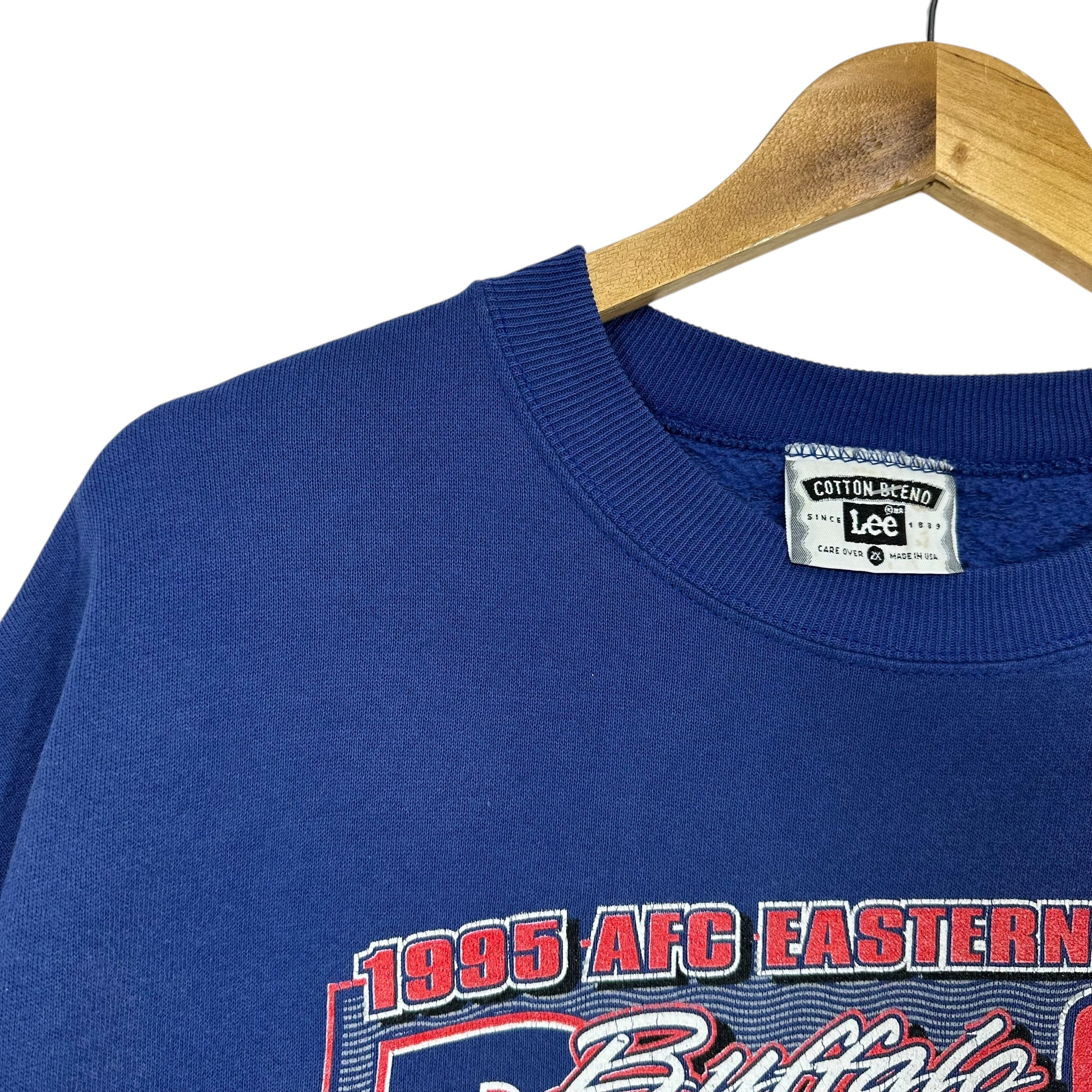 Vintage Buffalo Bills 1995 Division Champs Crewneck Sweatshirt XL