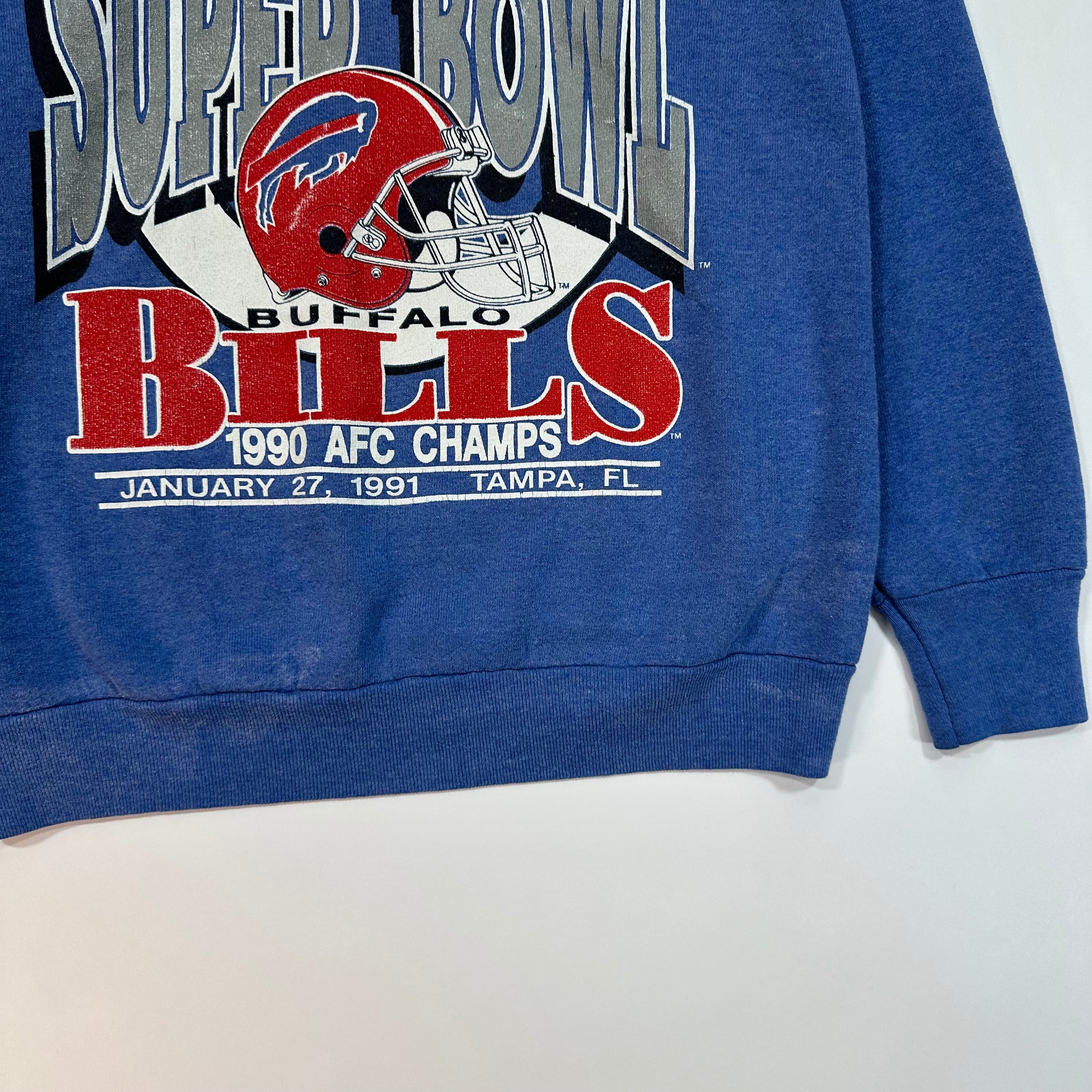 Vintage Buffalo Bills 1990 AFC Champs Sweatshirt Small