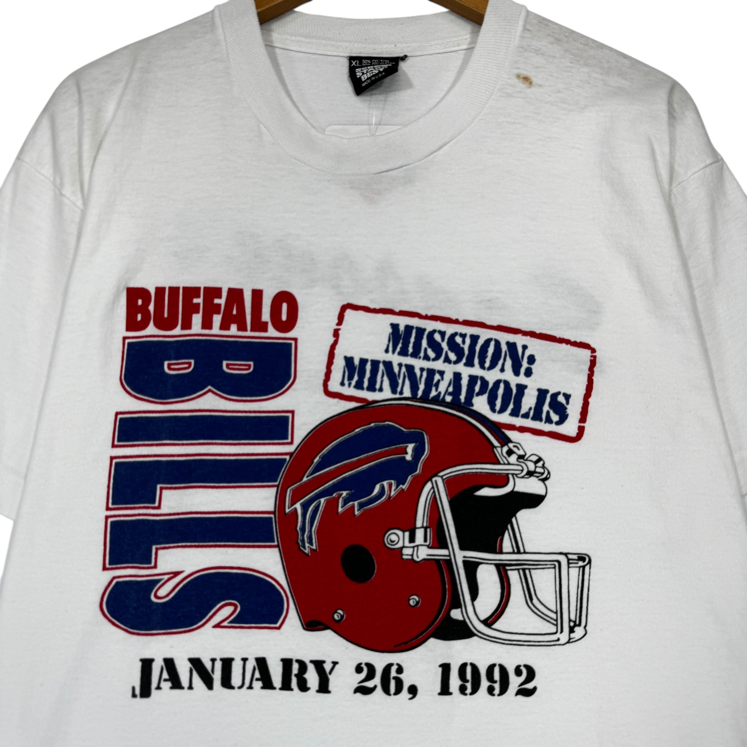 Vintage Buffalo Bills 1992 Mission: Minneapolis Shirt Large