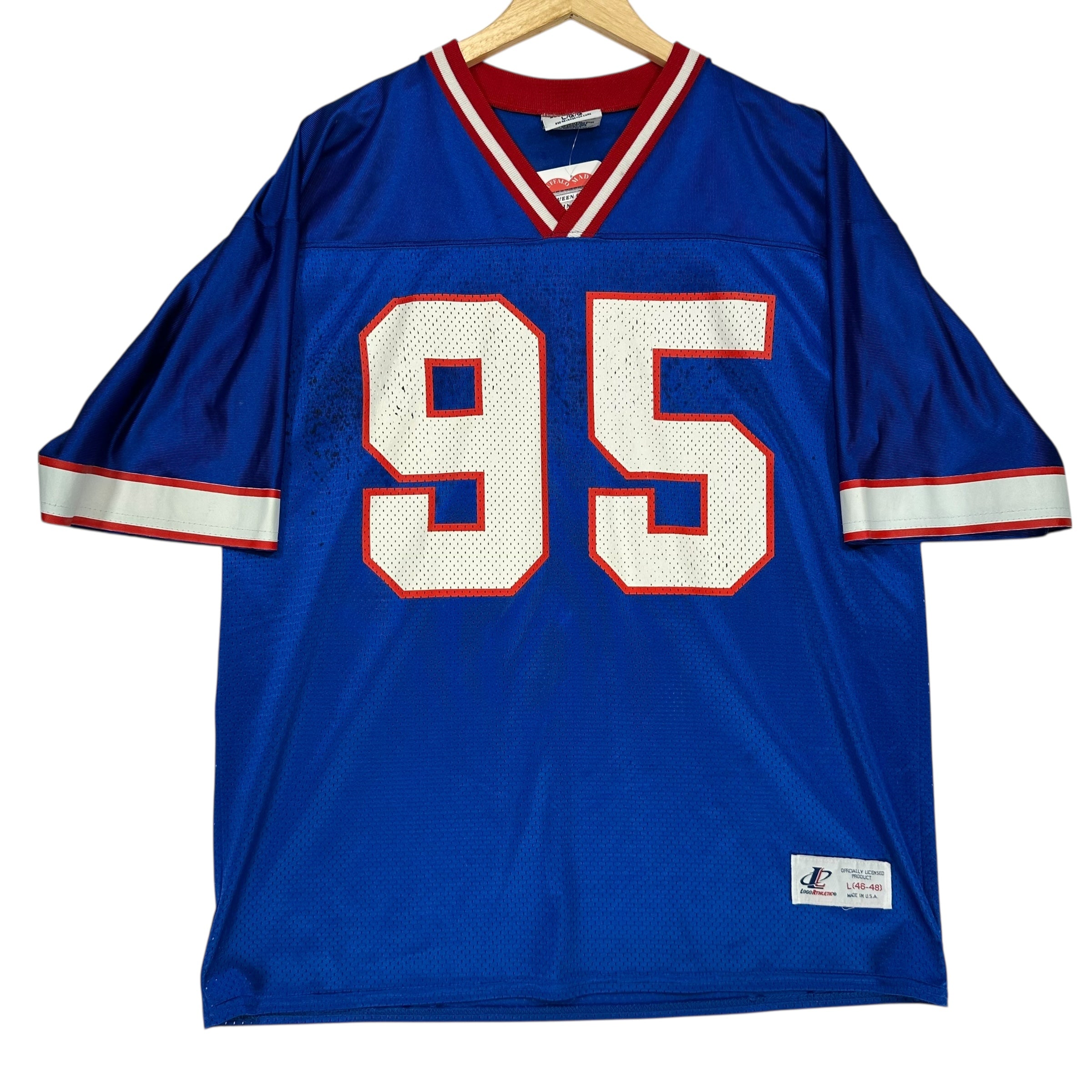 Vintage Buffalo Bills Bryce Paup Jersey Shirt Large