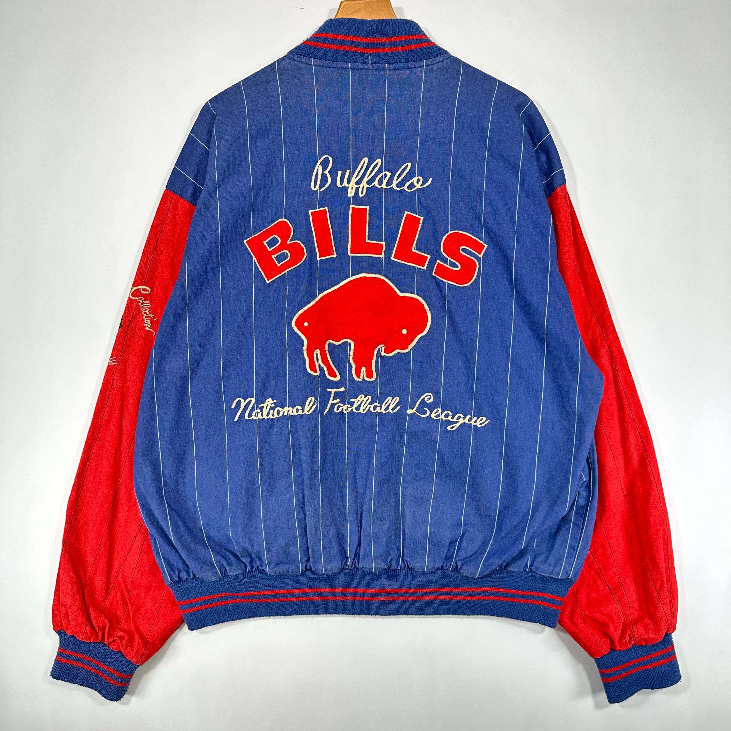 Vintage Buffalo Bills Canvas Bomber Jacket Medium