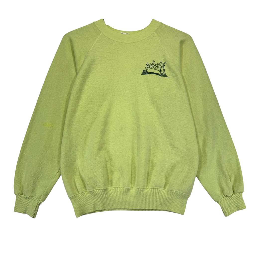 Vintage White Canoe Crewneck Sweatshirt Medium