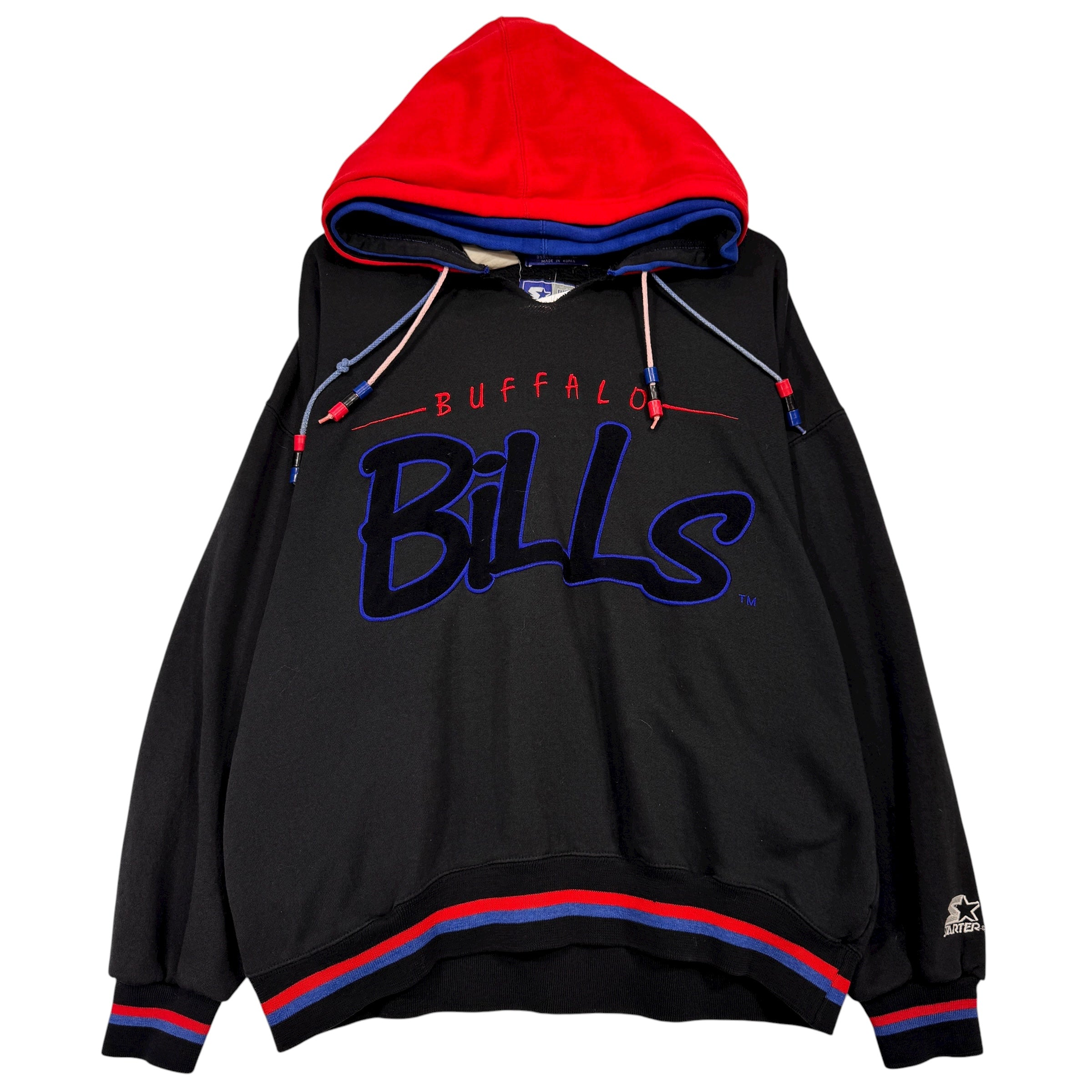 Vintage Buffalo Bills Starter Double Hood Sweatshirt Large