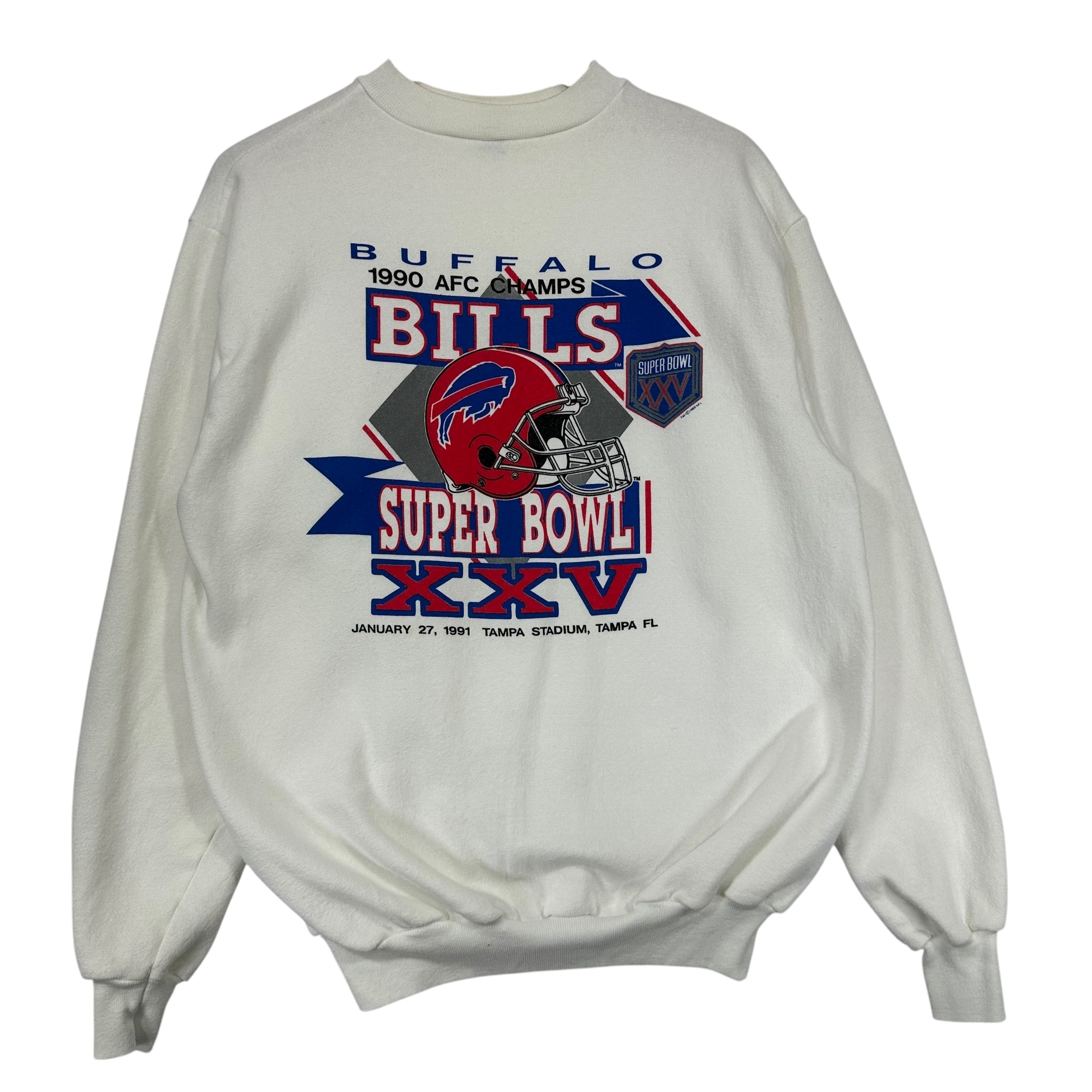 Vintage Buffalo Bills 1990 AFC Champs Crewneck Sweatshirt XL