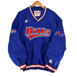 Vintage Buffalo Bills Starter Pullover Windbreaker Jacket Large