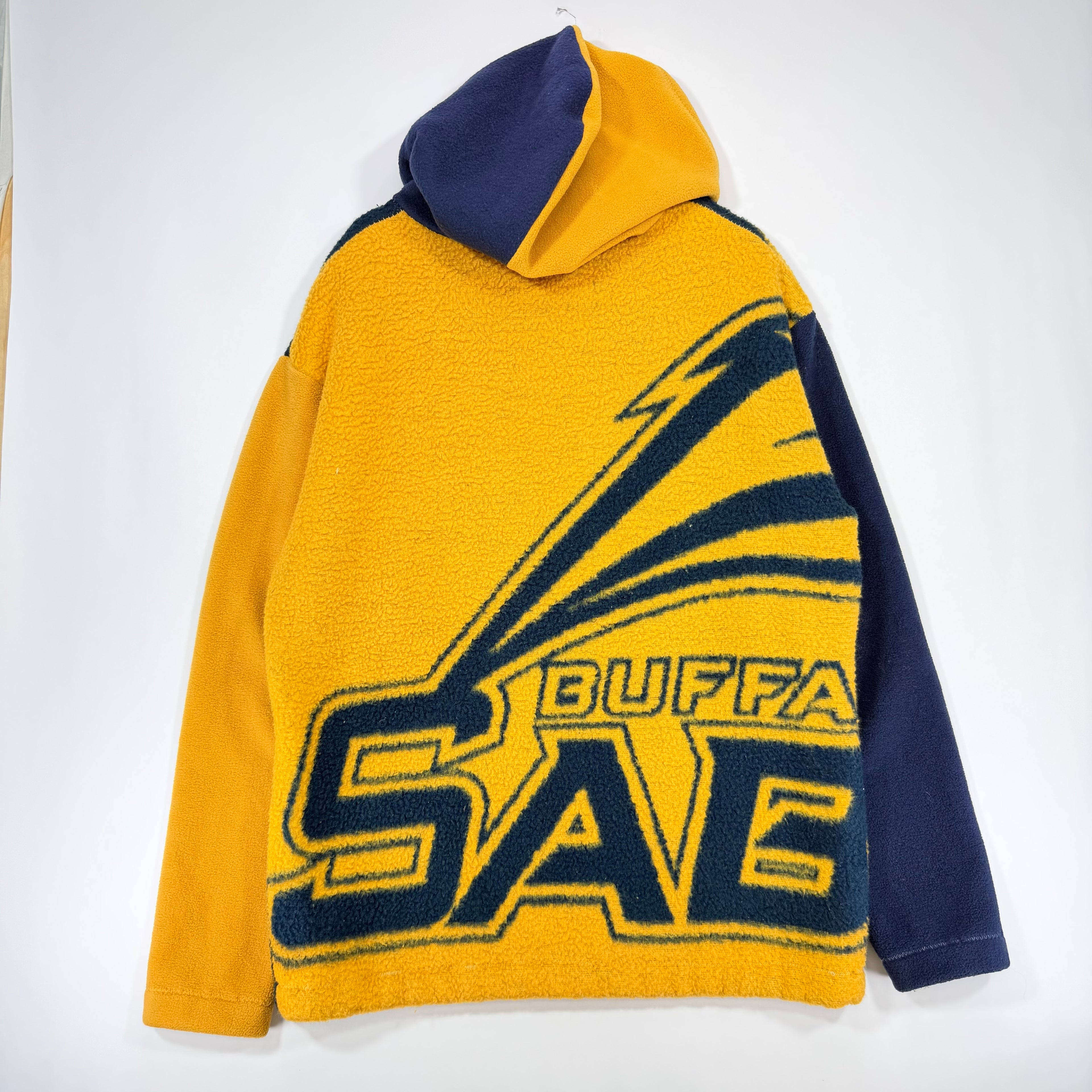 Vintage Buffalo Sabres Reworked Blanket Hoodie Sweatshirt Large