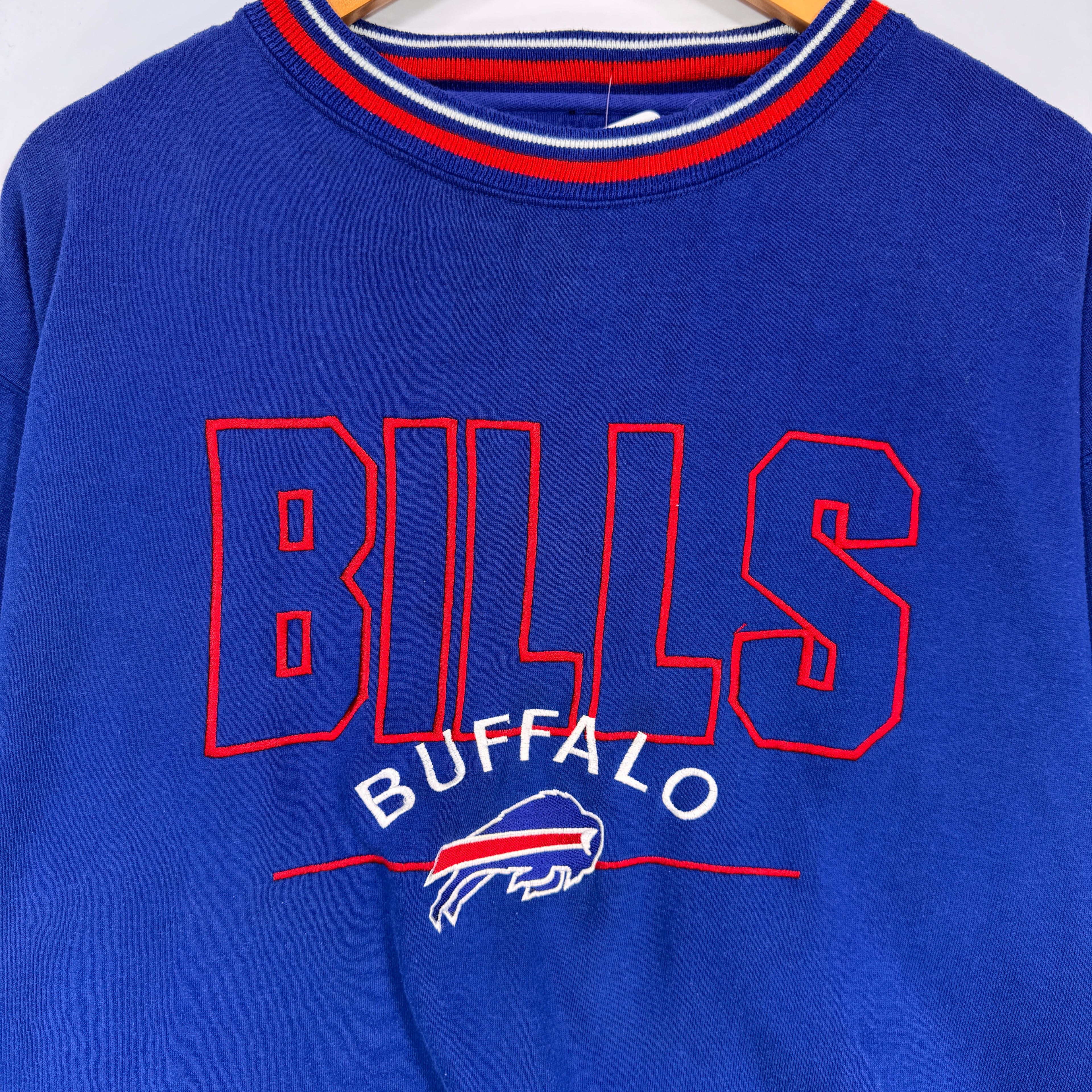 Vintage Buffalo Bills Embroidered Crewneck Sweatshirt XL