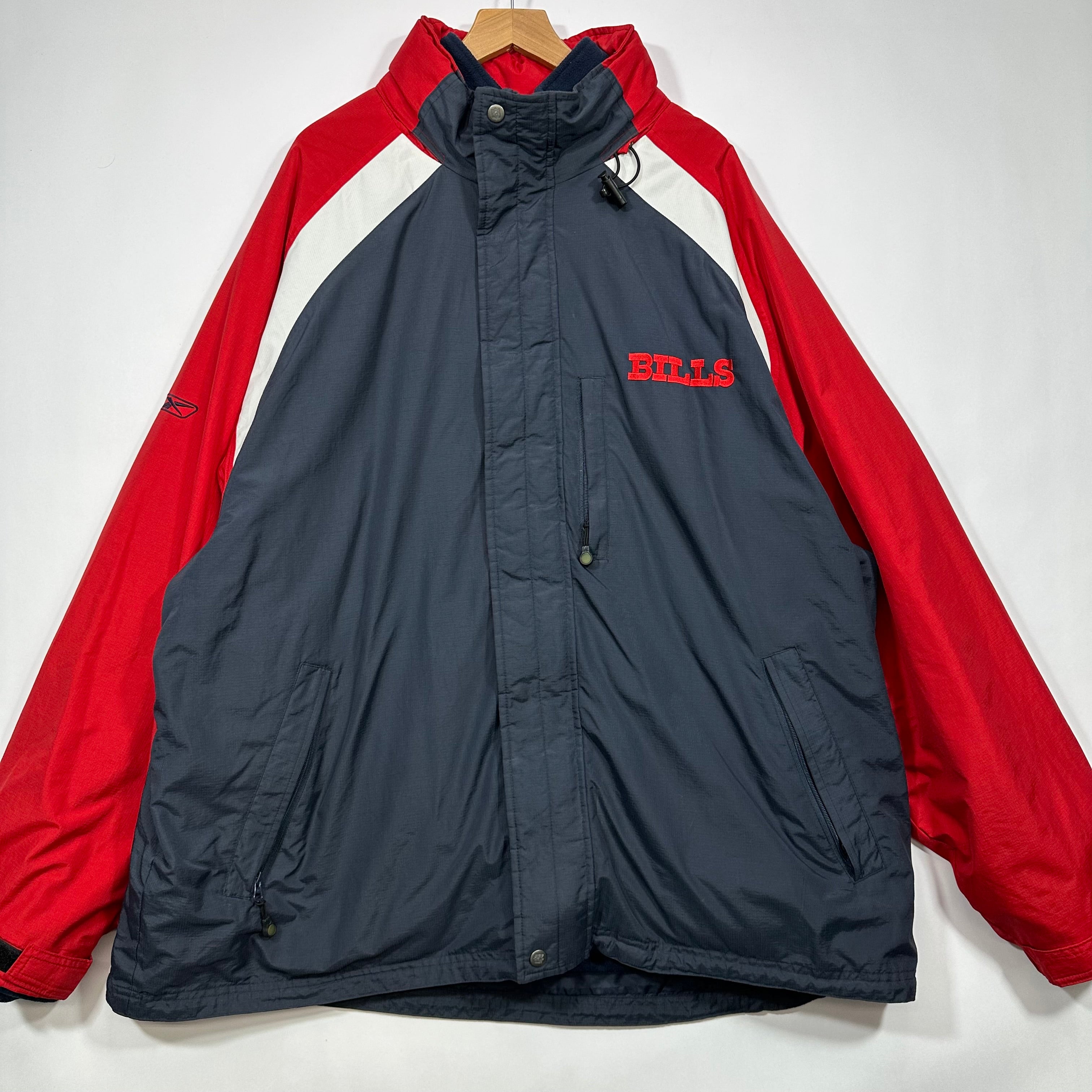 Vintage Buffalo Bills Fleece Lined Parka Jacket XXL