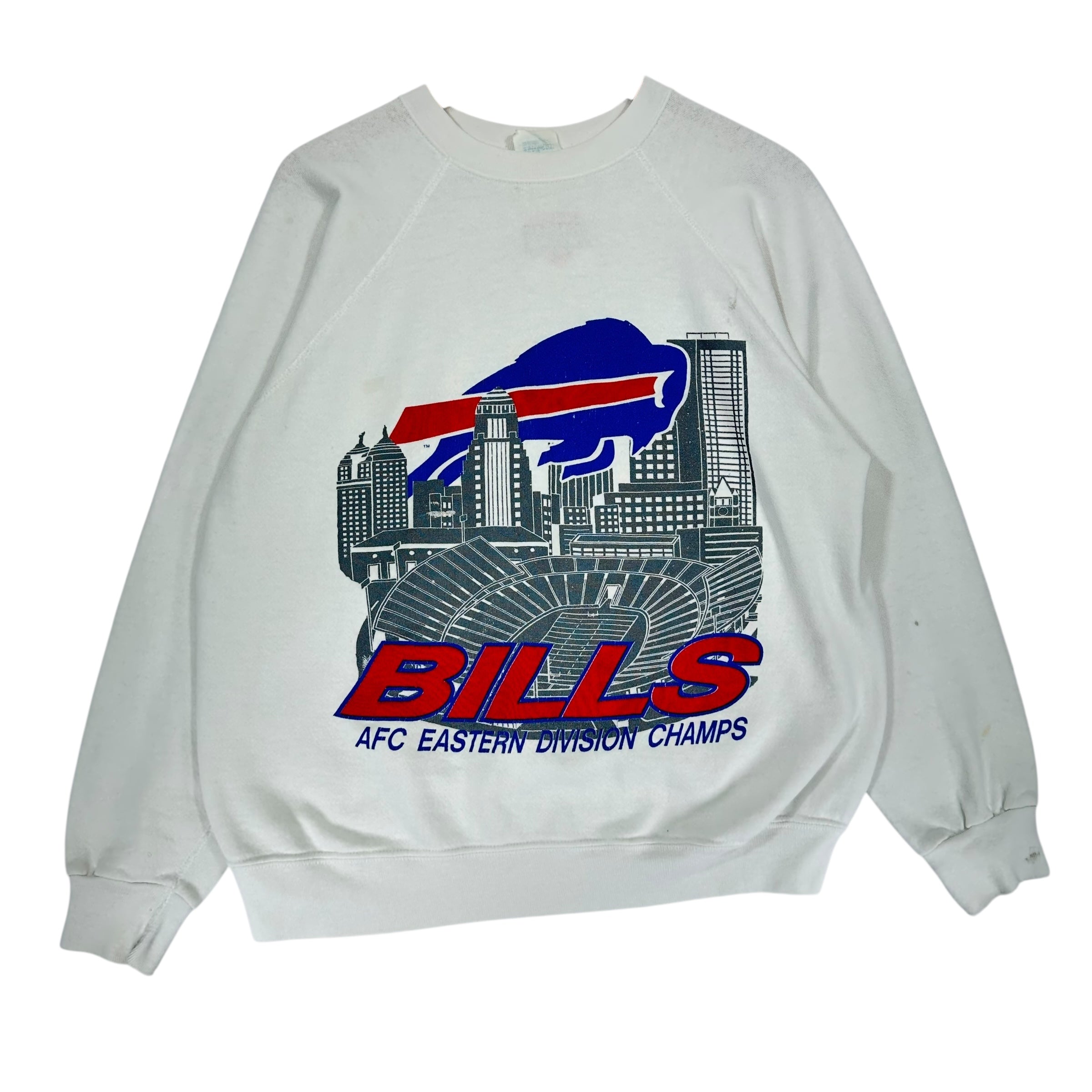 Vintage Buffalo Bills Division Champs Crewneck Sweatshirt Large