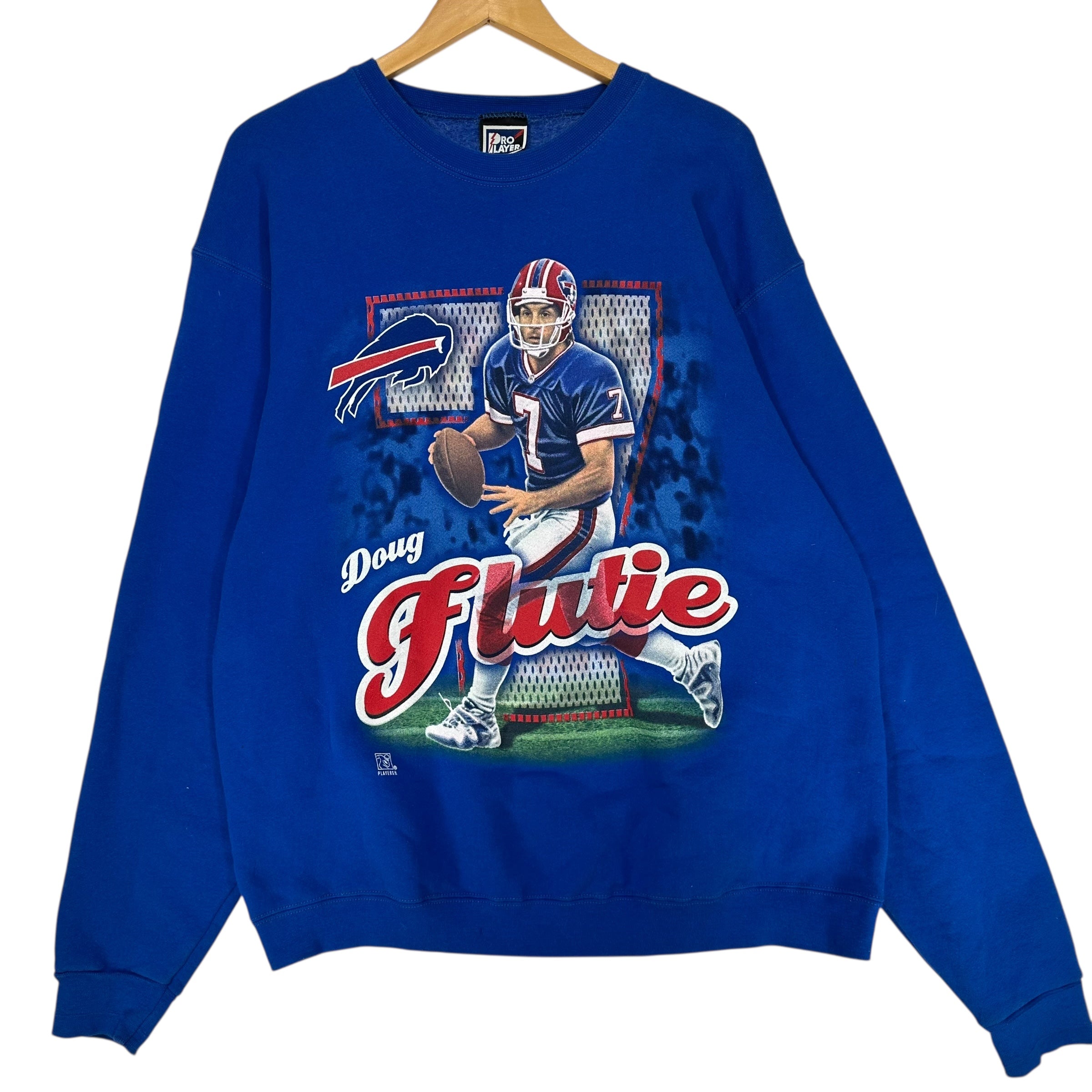 Vintage Buffalo Bills Doug Flutie Crewneck Sweatshirt XL
