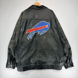 Vintage Buffalo Bills Jeff Hamilton Leather Jacket XL
