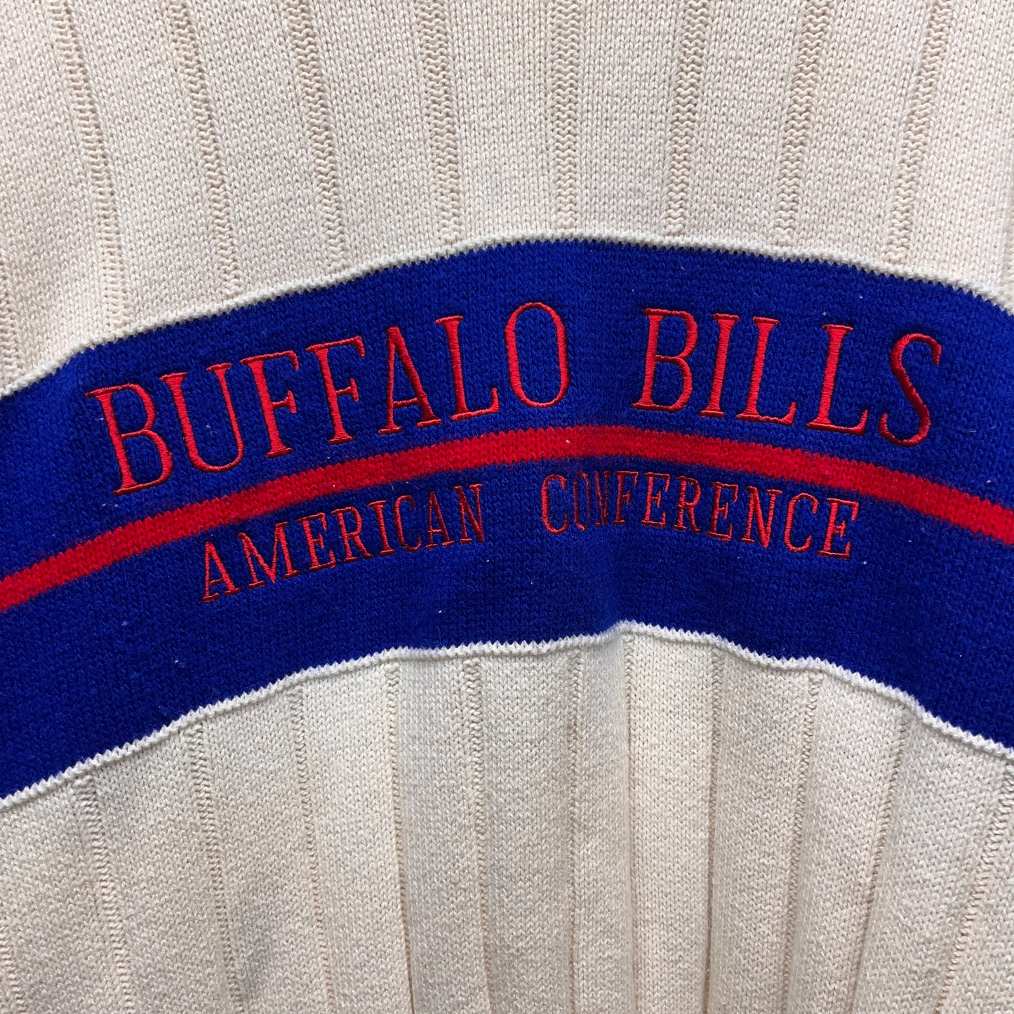 Vintage Buffalo Bills Knit Sweater Sweatshirt Large