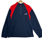 Vintage Buffalo Bills 1/4 Zip Fleece Sweatshirt XL