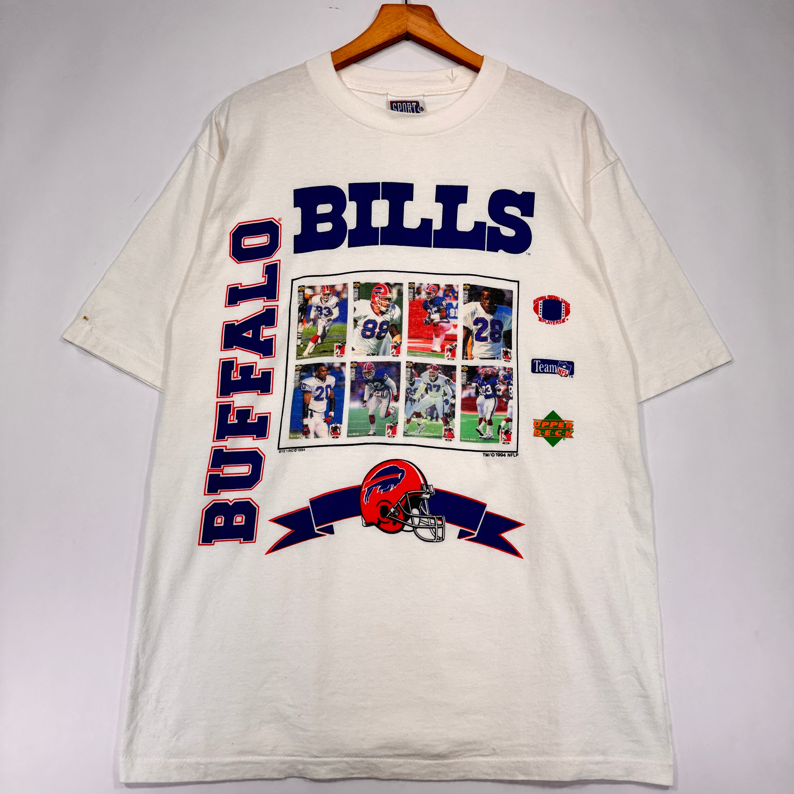 Vintage Buffalo Bills Player Cards Upper Deck Shirt Large