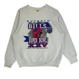 Vintage Buffalo Bills 1990 AFC Champs Crewneck Sweatshirt Medium