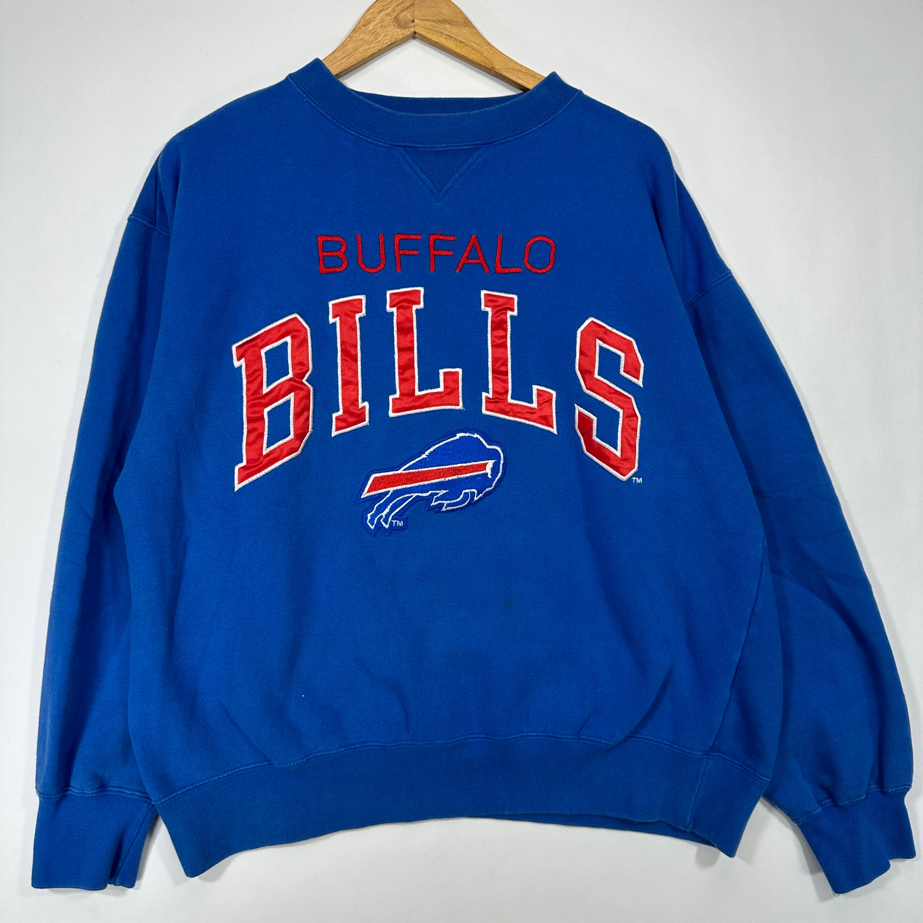 Vintage Buffalo Bills Embroidered Crewneck Sweatshirt XL