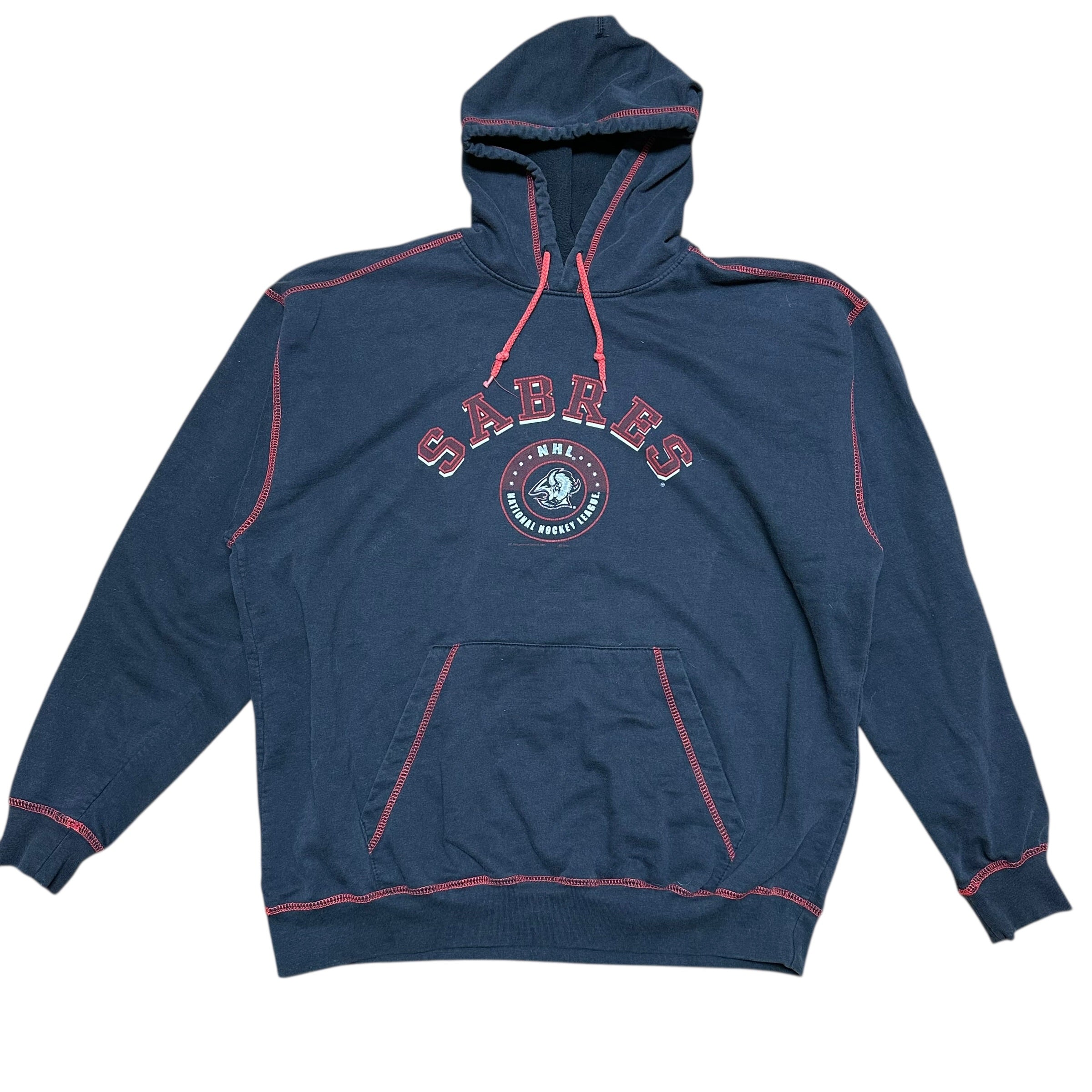Vintage Buffalo Sabres Hoodie Sweatshirt Large