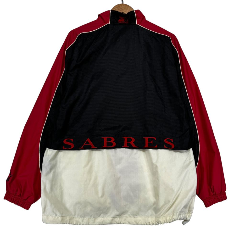 Vintage Buffalo Sabres Zip Up Windbreaker Jacket Medium
