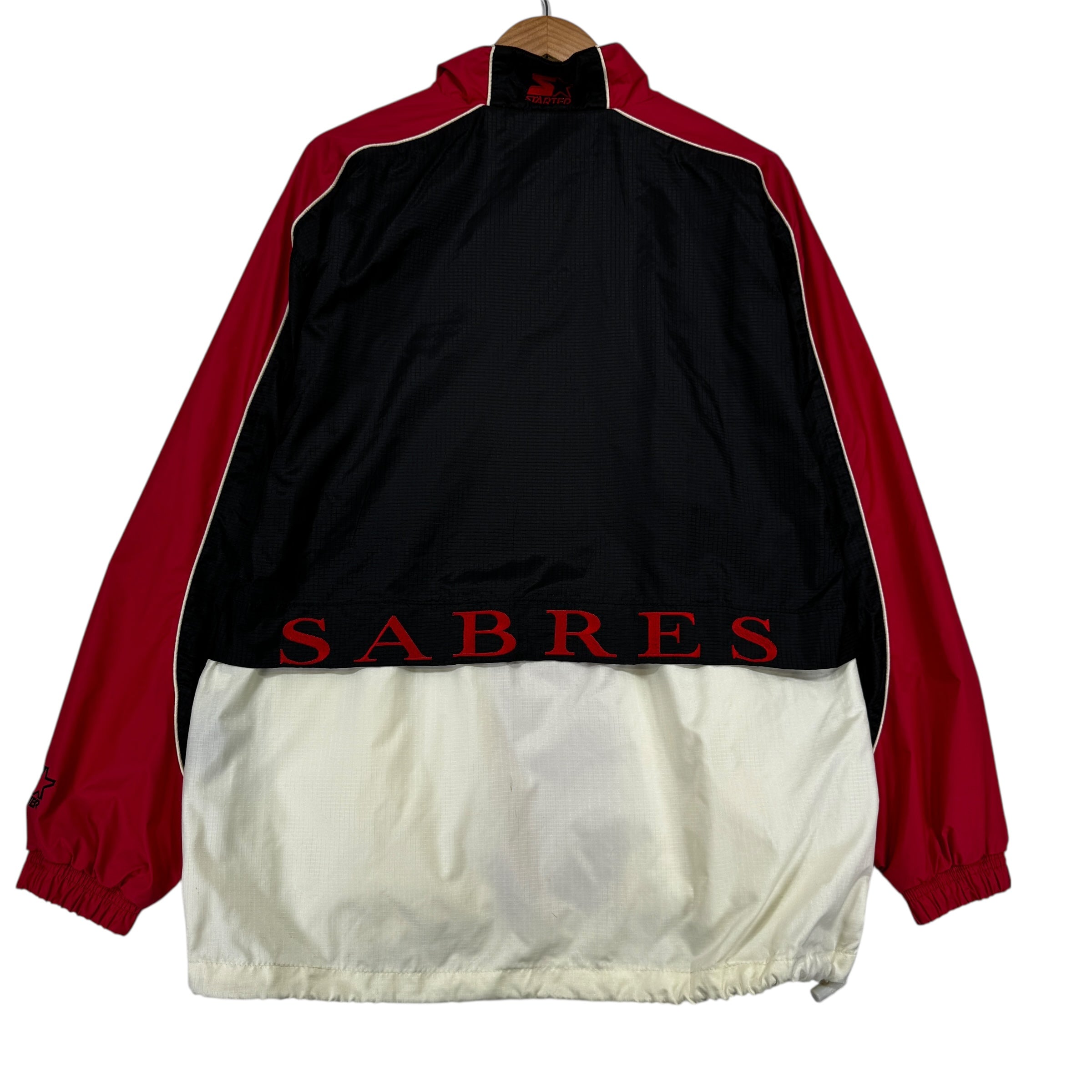 Vintage Buffalo Sabres Zip Up Windbreaker Jacket Medium