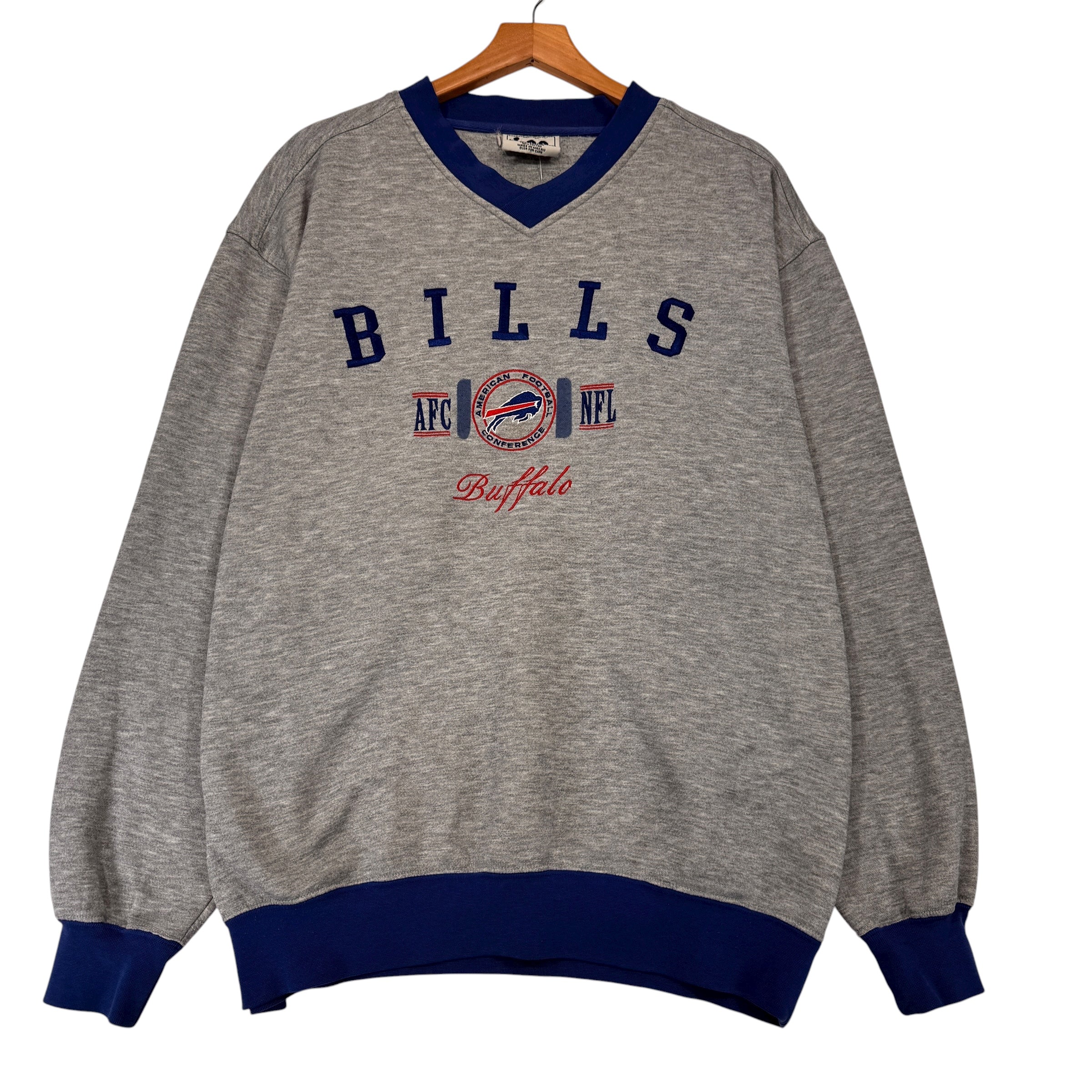 Vintage Buffalo Bills Embroidered Crewneck Sweatshirt XL