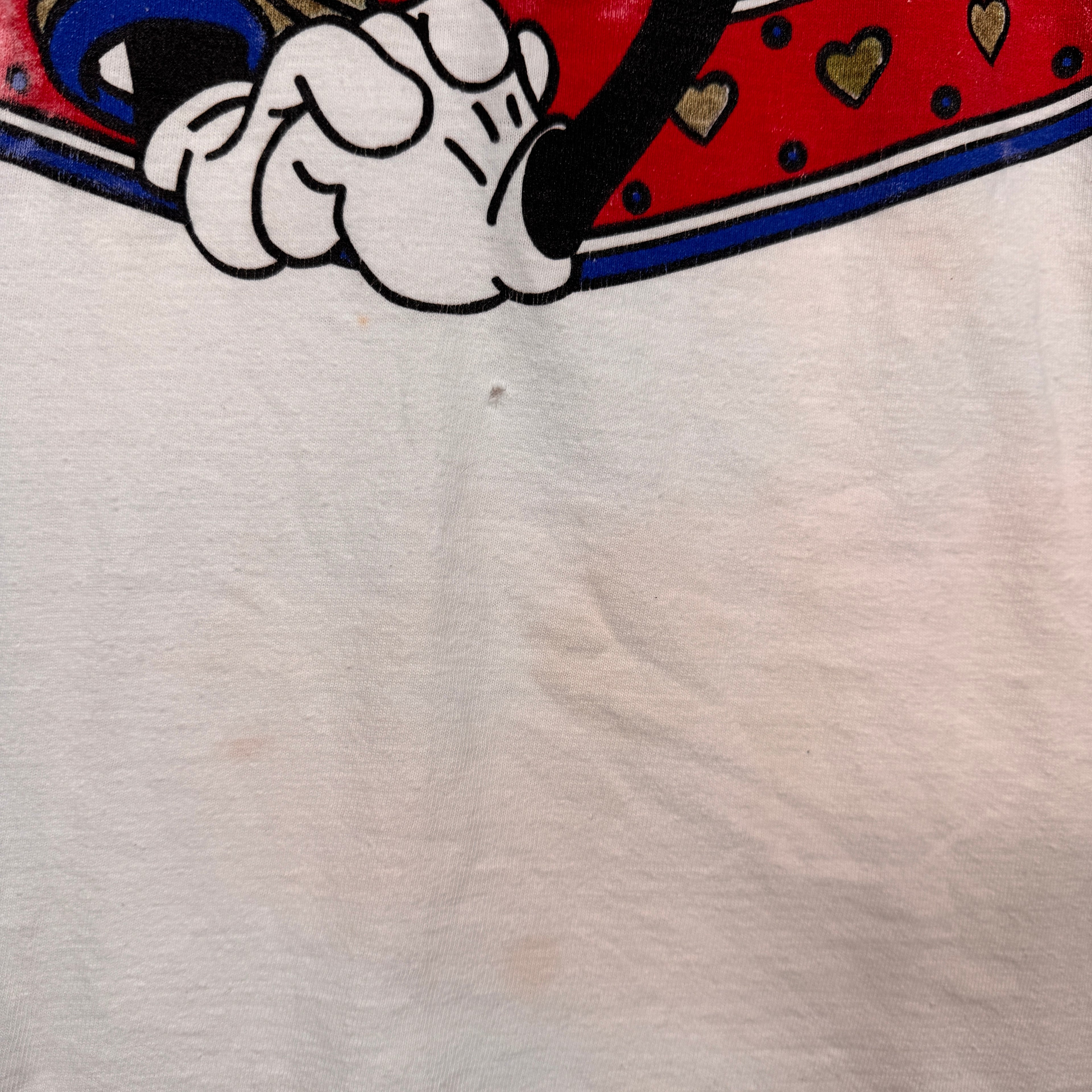Vintage Buffalo Bills Mickey & Minnie Mouse Cartoon Shirt XL