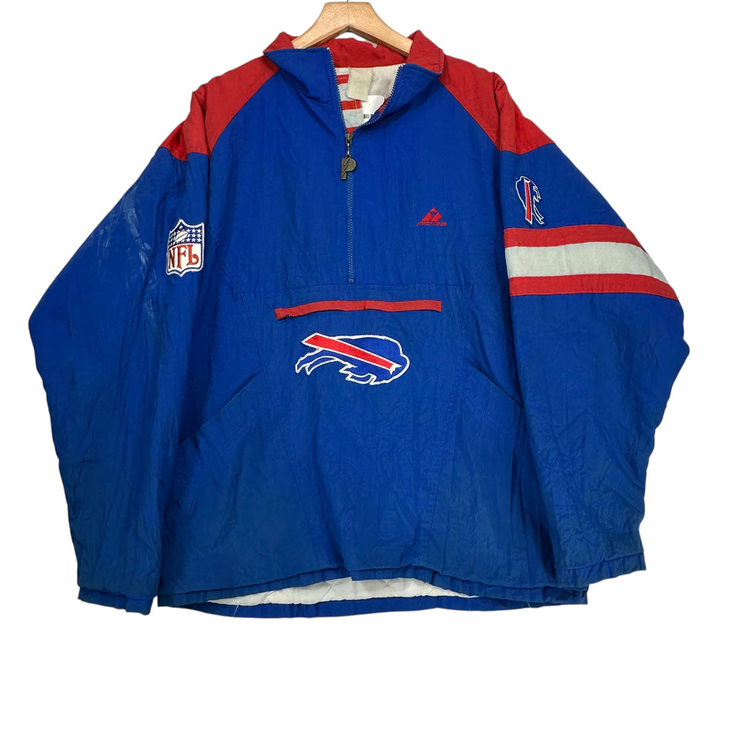 Vintage Buffalo Bills Pullover Quilted Jacket Medium