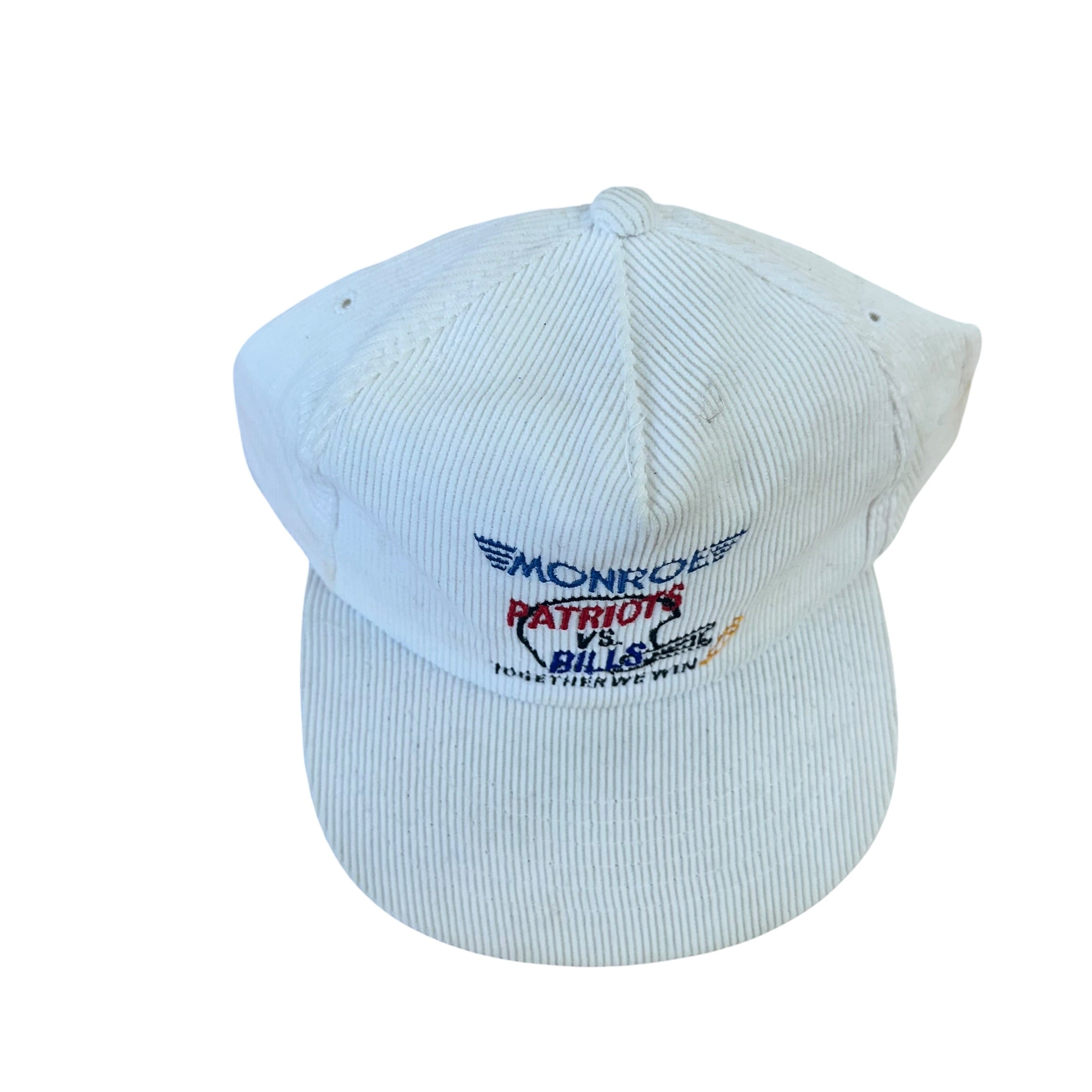 Vintage Buffalo Bills New England Patriots Corduroy Hat