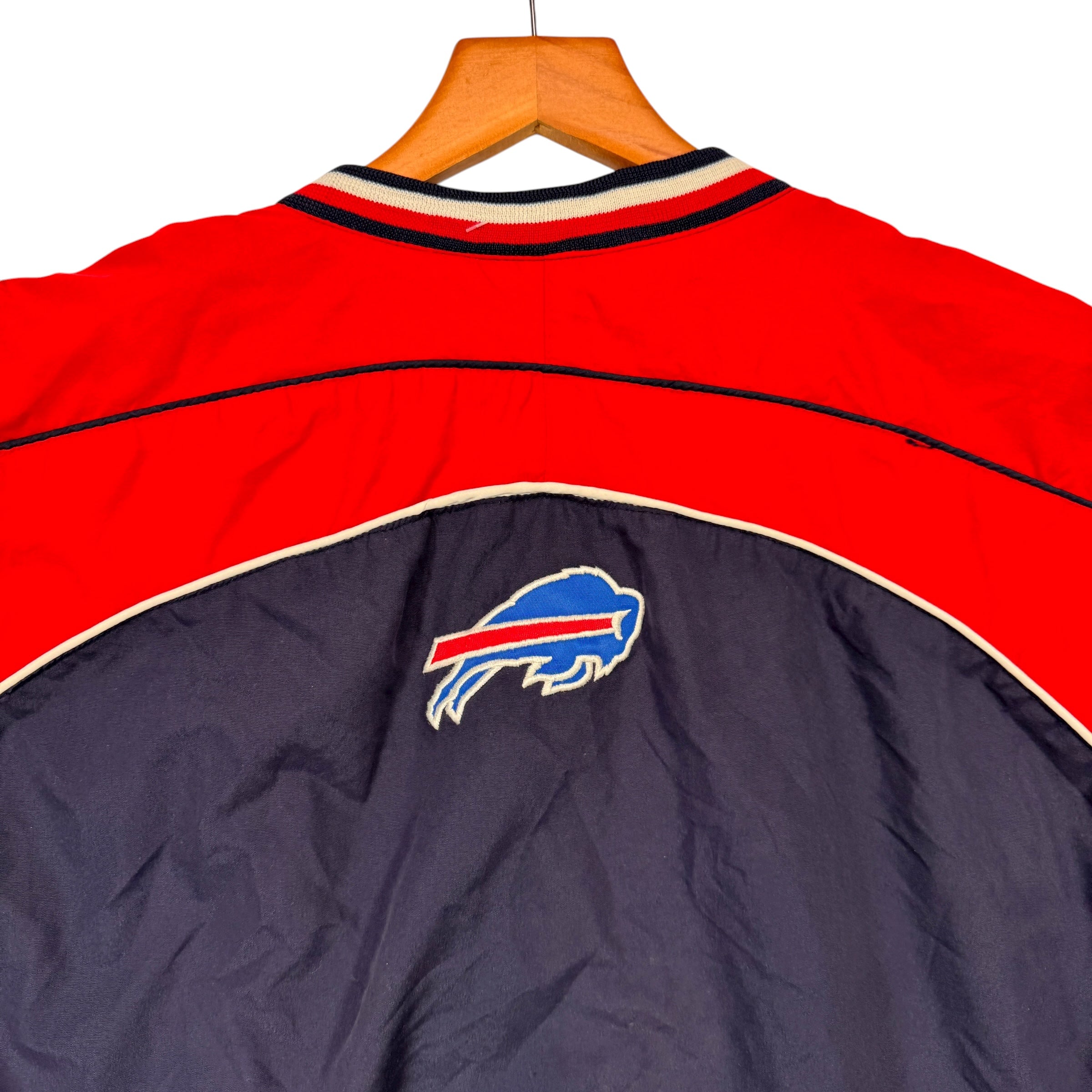 Vintage Buffalo Bills Pullover Windbreaker Jacket Large