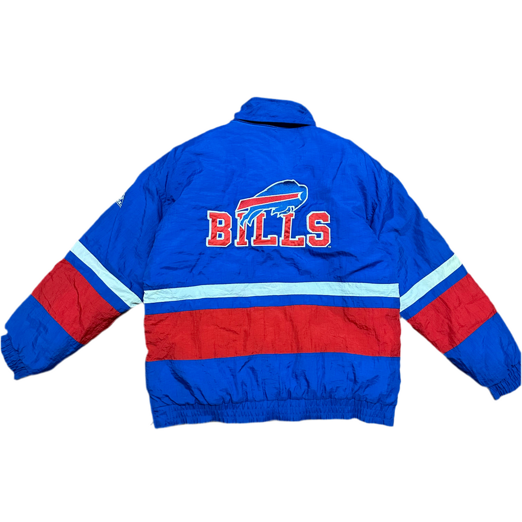 Vintage Buffalo Bills Apex 1/2 Zip Pullover Puffer Jacket Medium
