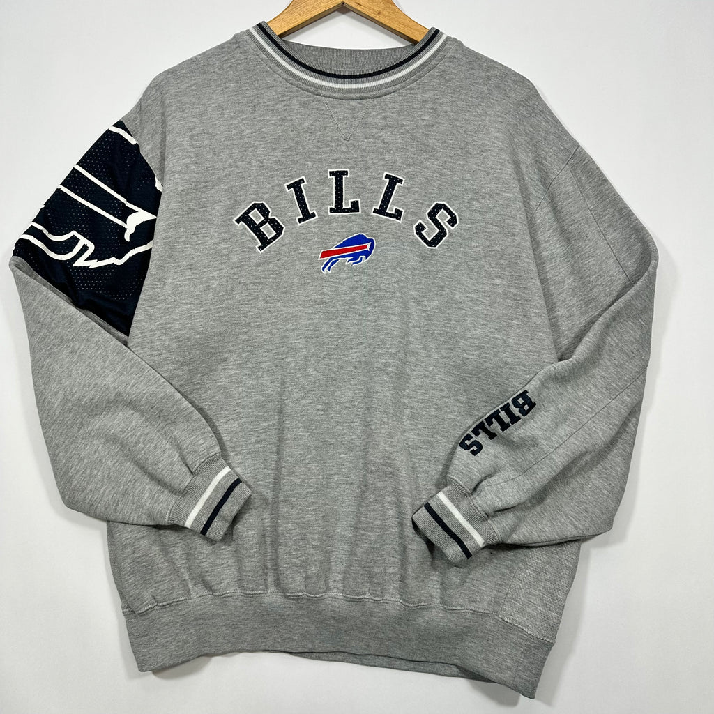 Vintage Buffalo Bills Jersey Sleeve Crewneck Sweatshirt Large