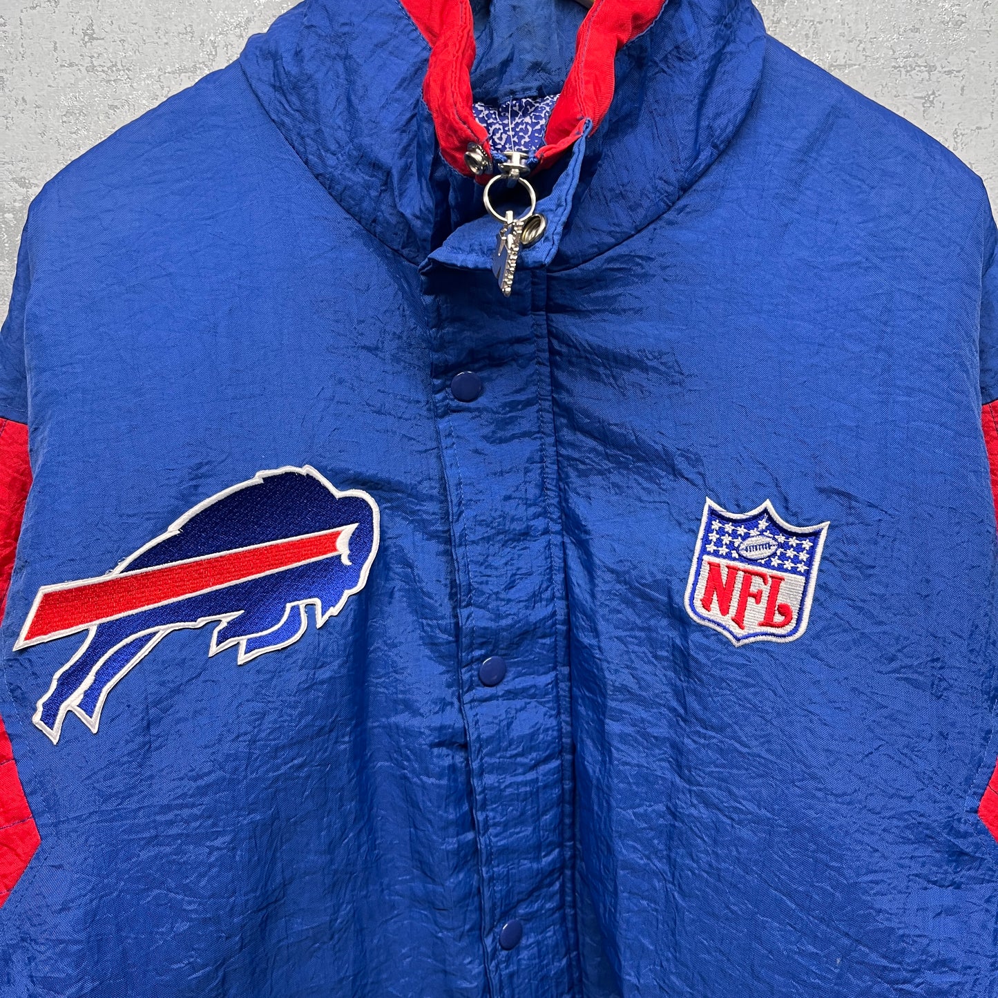 Vintage Buffalo Bills Starter Zip Up Puffer Jacket XL