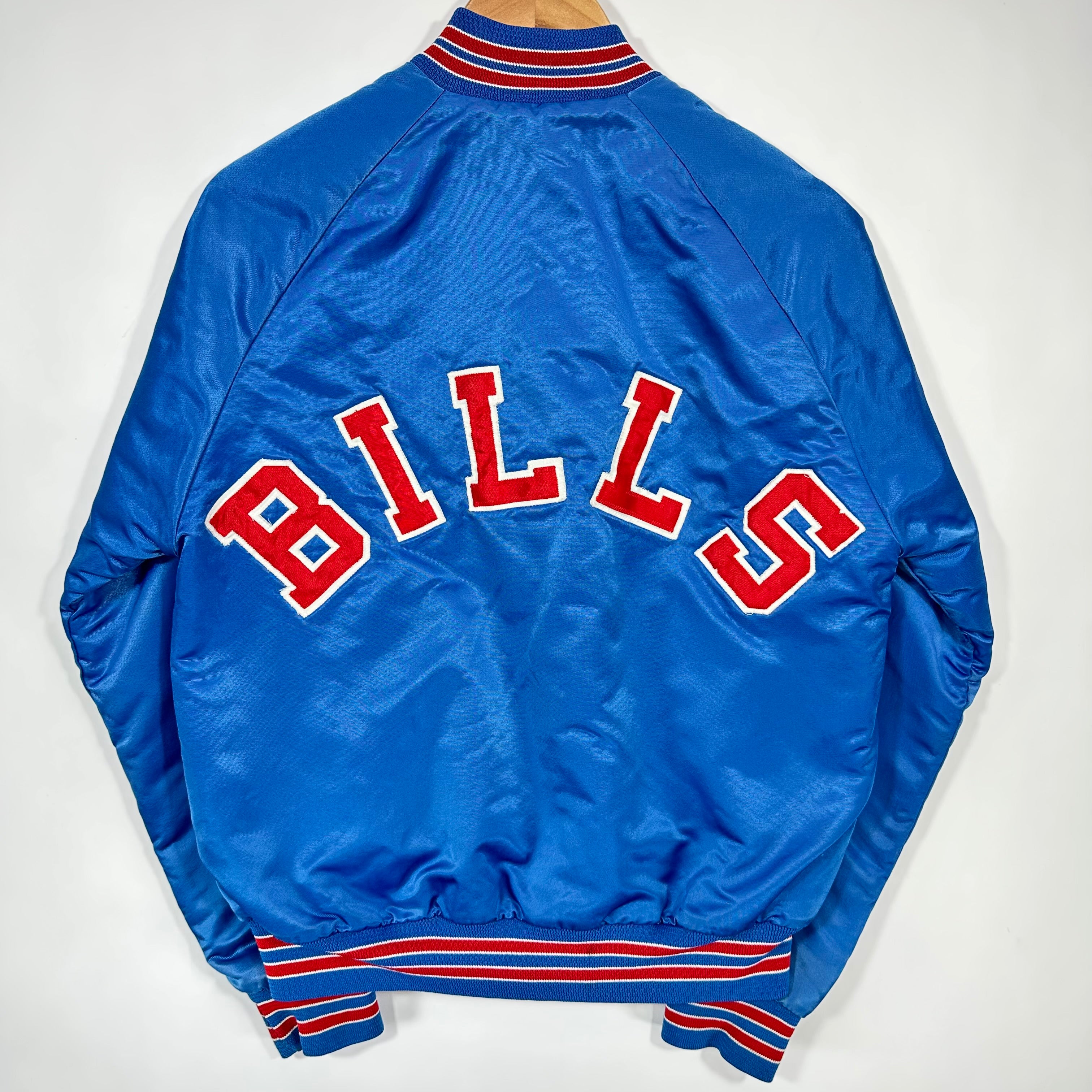 Vintage Buffalo Bills Back Script Satin Jacket Medium