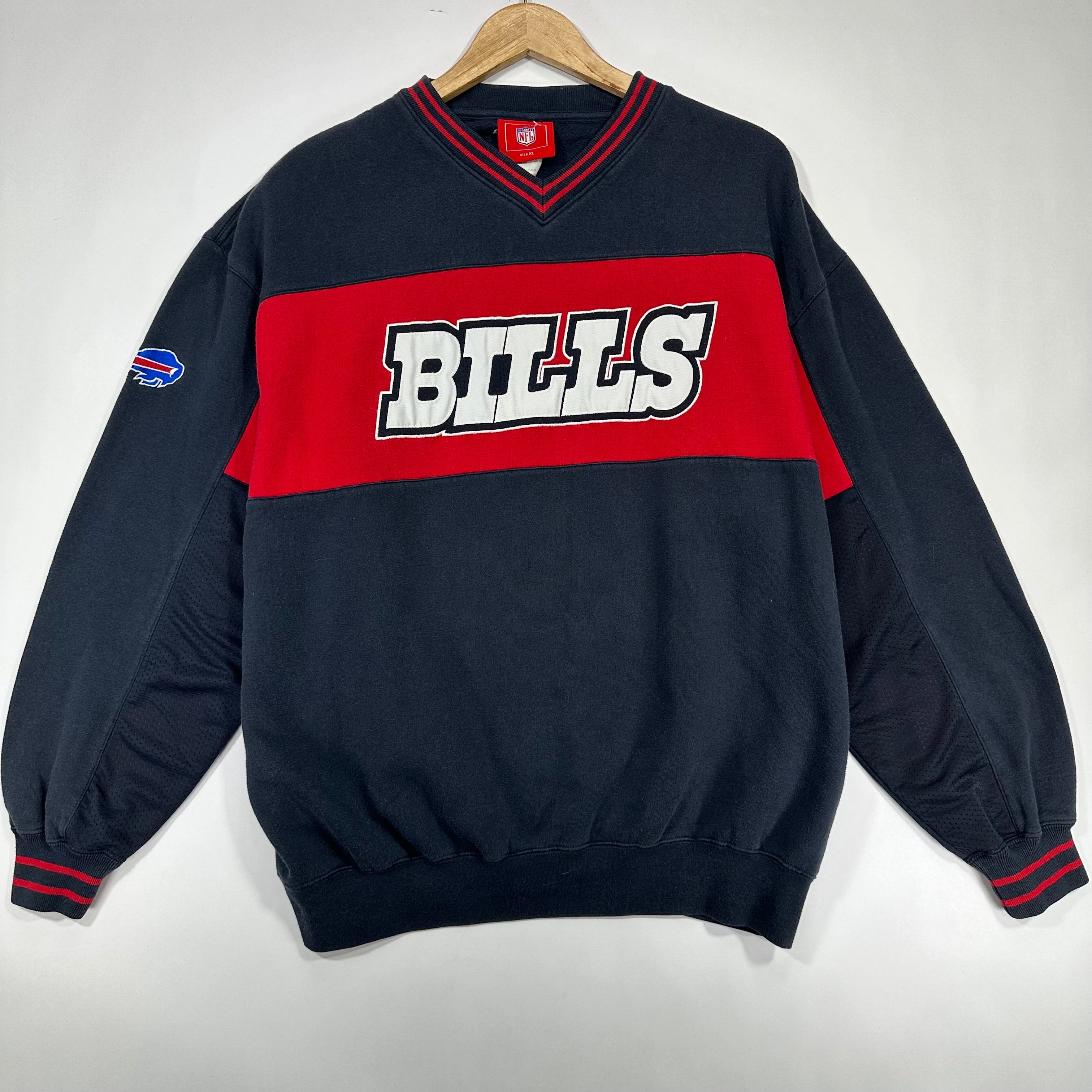 Vintage Buffalo Bills Embroidered Crewneck Sweatshirt XL