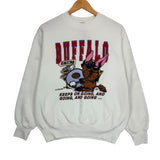 Vintage Buffalo Bills Energizer Cartoon Crewneck Sweatshirt Medium