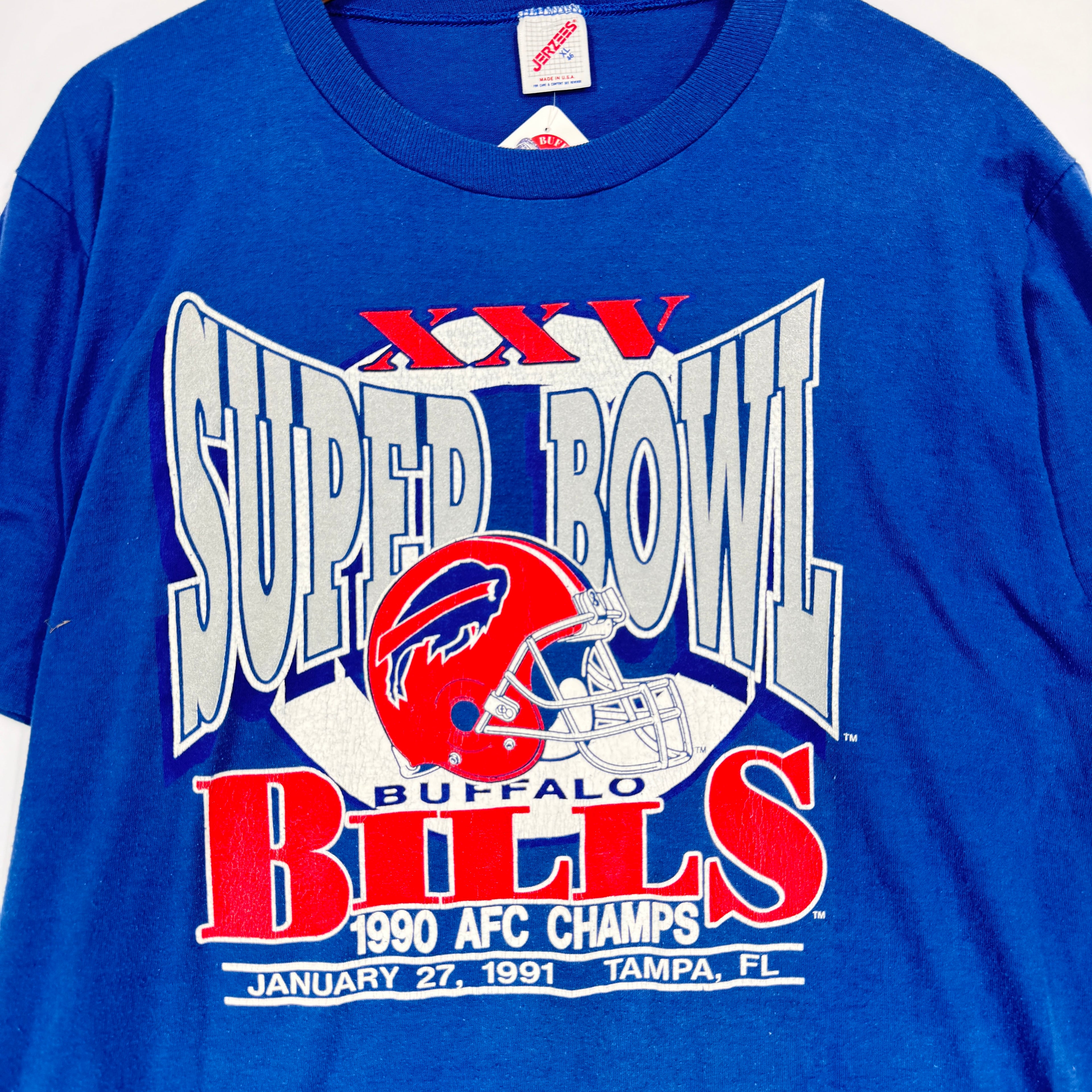Vintage Buffalo Bills 1990 AFC Champions Shirt XL