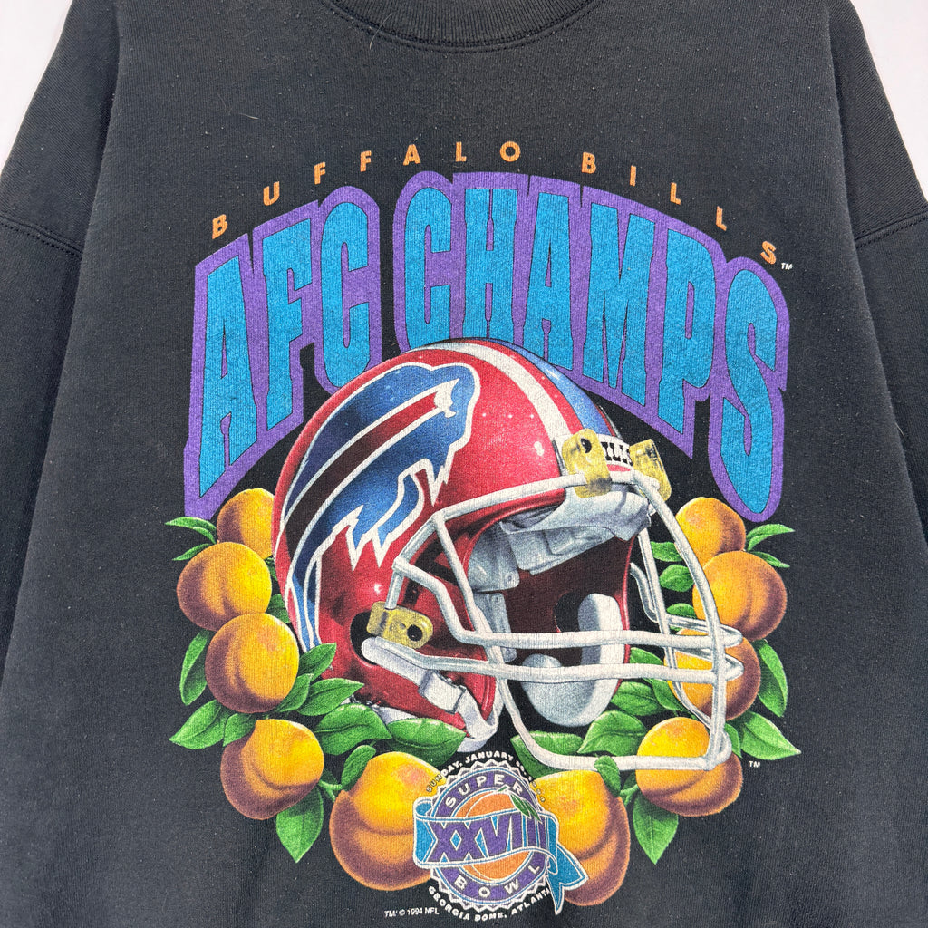Vintage Buffalo Bills 1994 Super Bowl AFC Champions Crewneck Sweatshirt XL