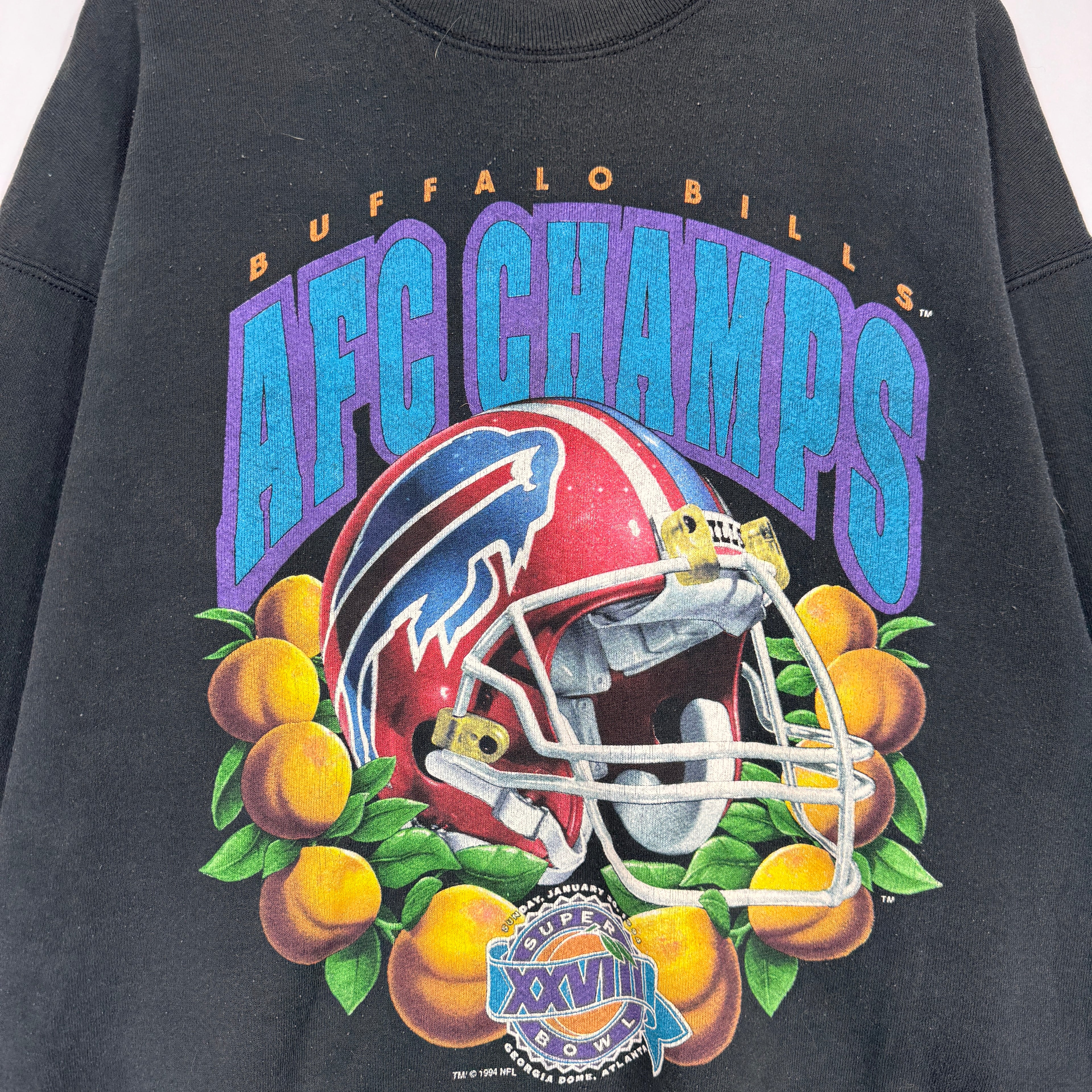 Vintage Buffalo Bills 1994 Super Bowl AFC Champions Crewneck Sweatshirt XL