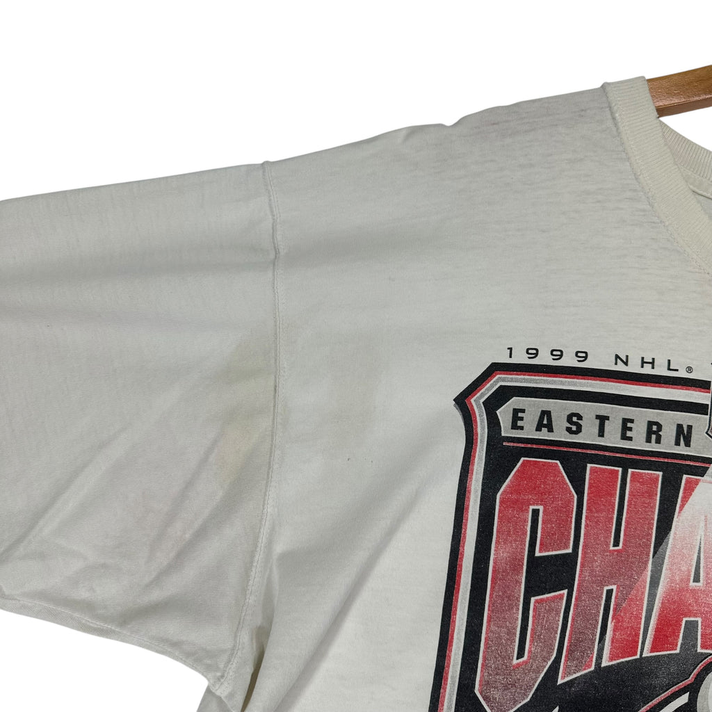 Vintage Buffalo Sabres Thrashed 1999 Eastern Conference Champs Shirt XXL