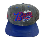 Vintage Buffalo Bills Leather/Suede Snapback Hat