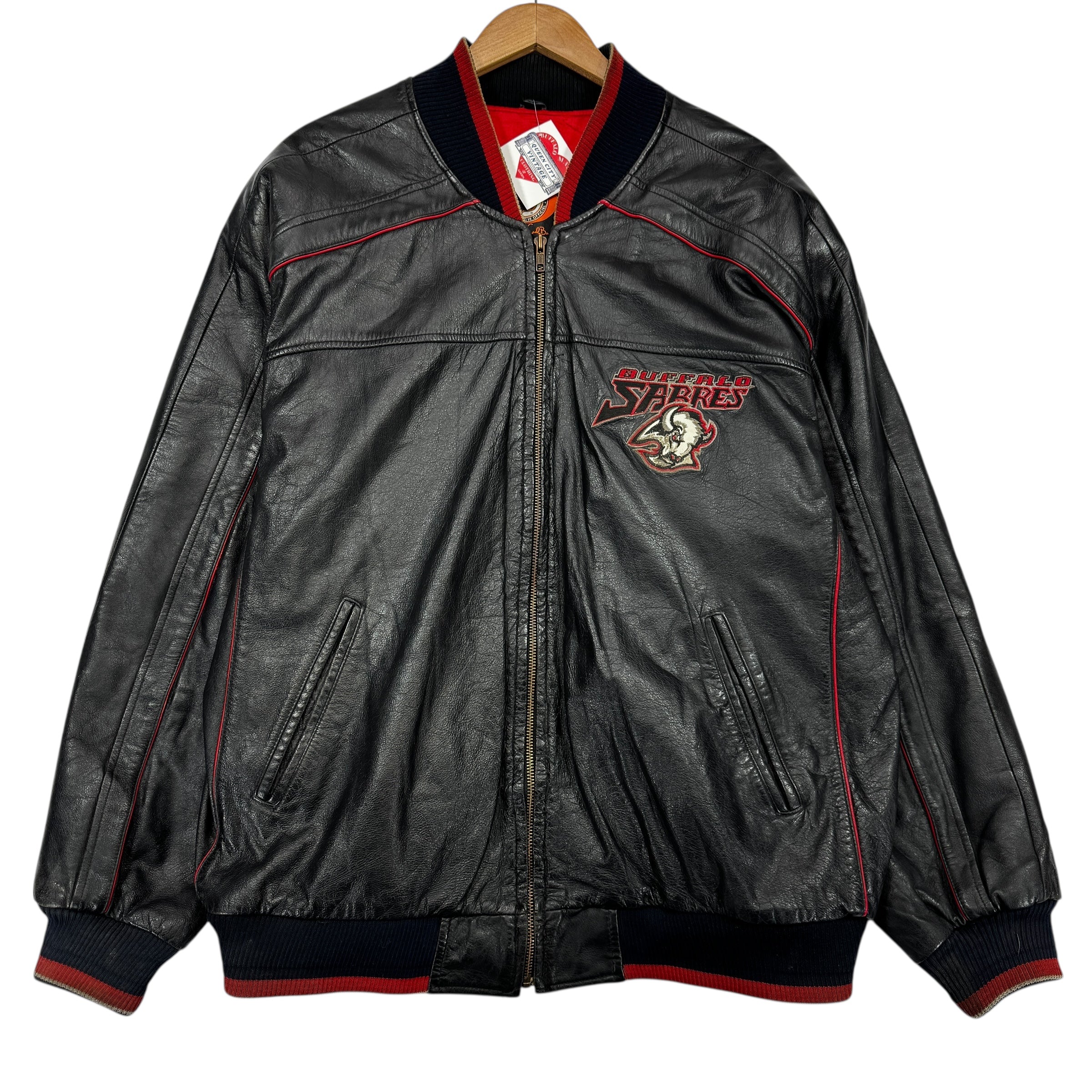 Vintage Buffalo Sabres Leather Jacket XL
