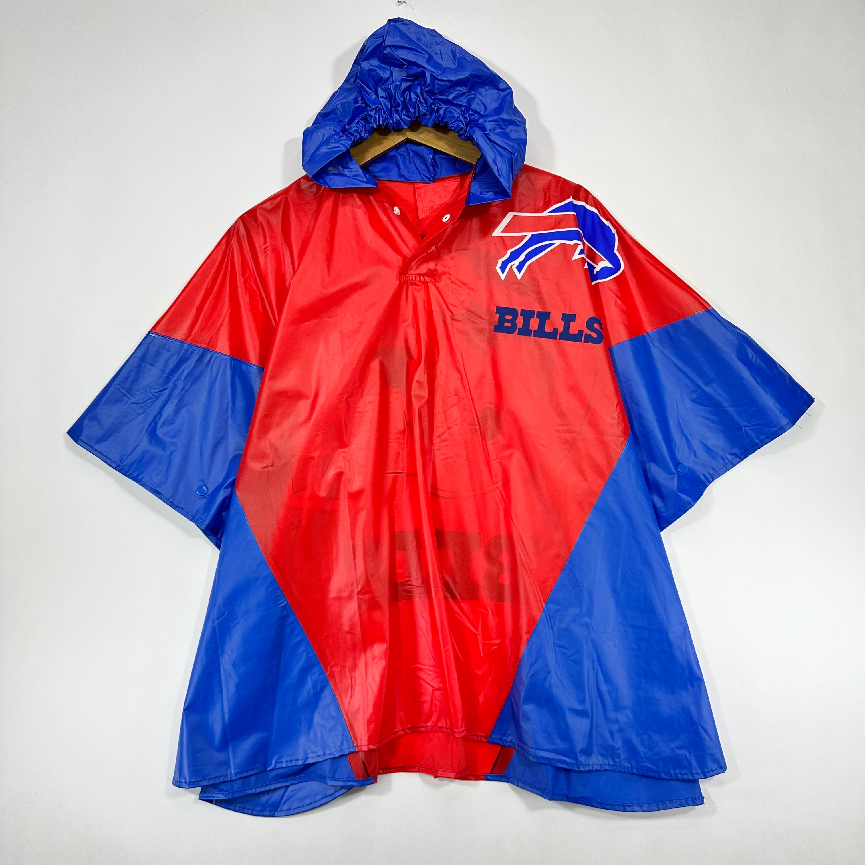 Vintage Buffalo Bills Rain Poncho Jacket Medium-Large