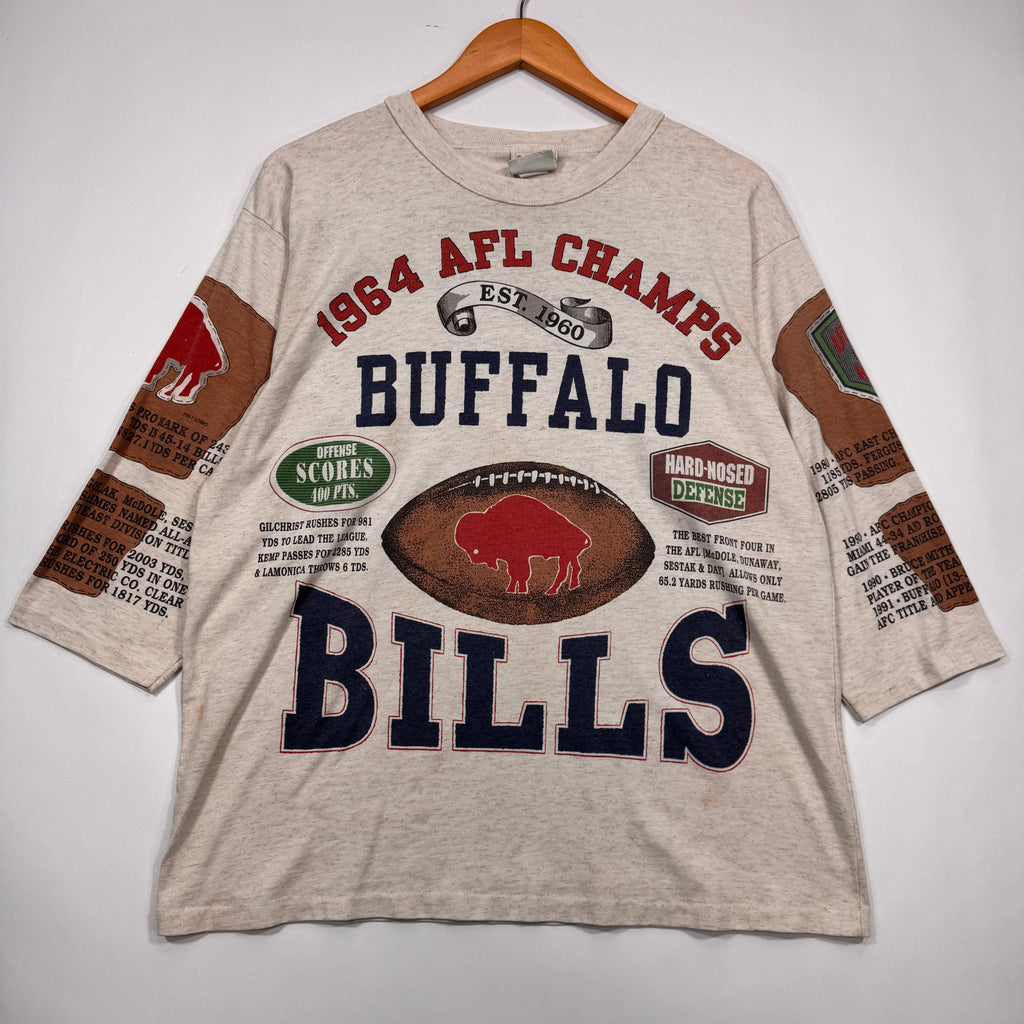 Vintage Buffalo Bills 1964 AFL Champions All Over Print Shirt Large