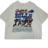 Vintage Buffalo Bills Looney Tunes Cropped Shirt Large