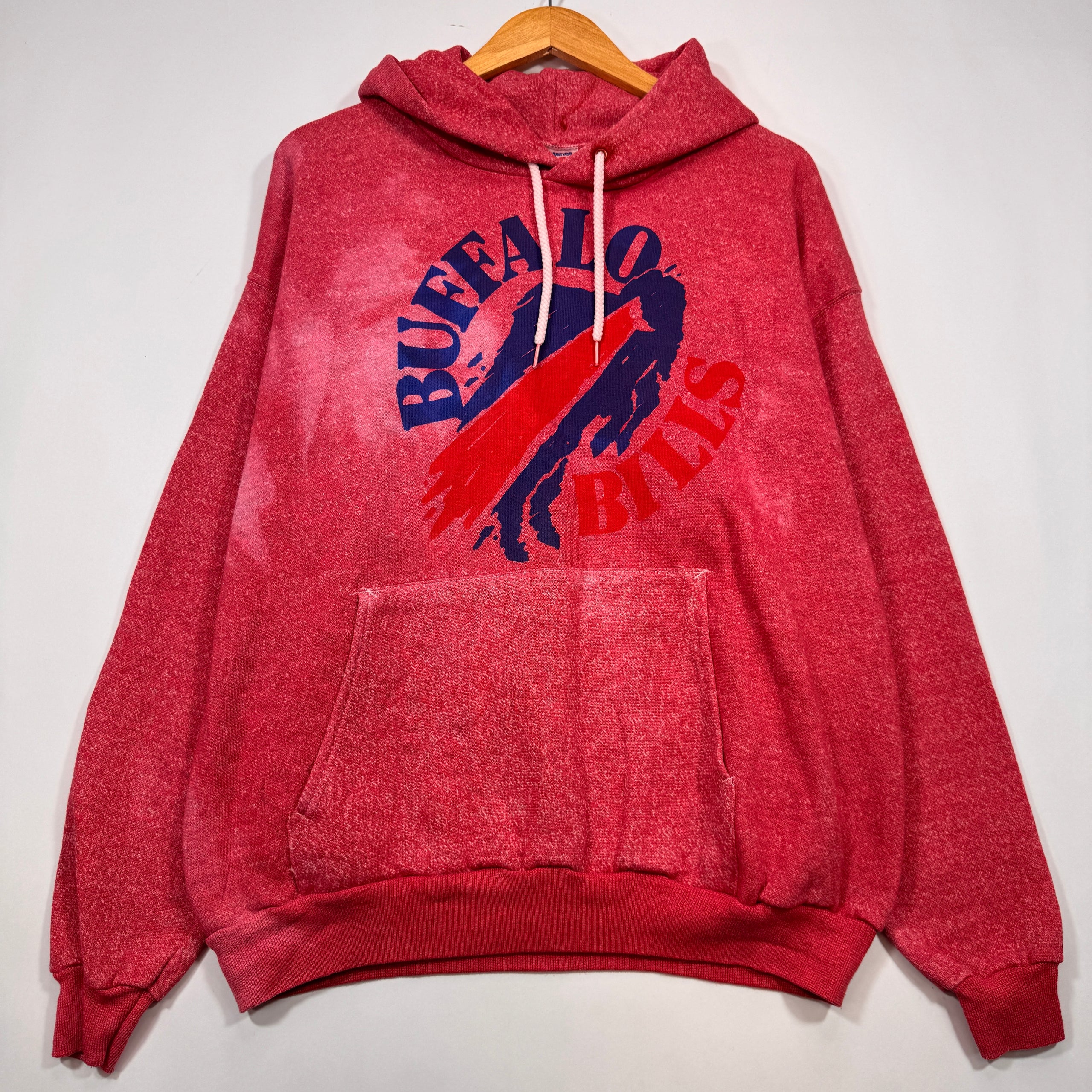 Vintage Buffalo Bills Overdyed Hoodie Sweatshirt XL